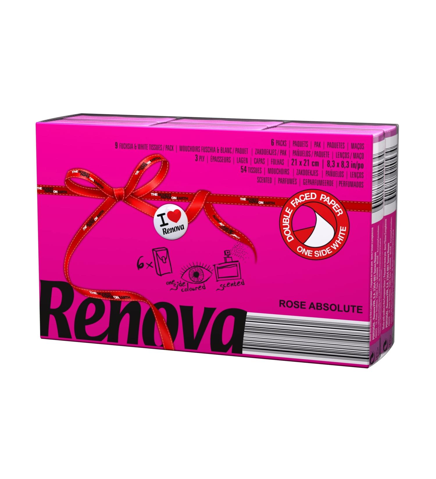 Renova ROSE ABSOLUTE Pocket Tissues - 6 Packs | Premium Red Label Kitchen Paper - Soft & Durable | Shop Internationally - Buy Online on GoSupps.com