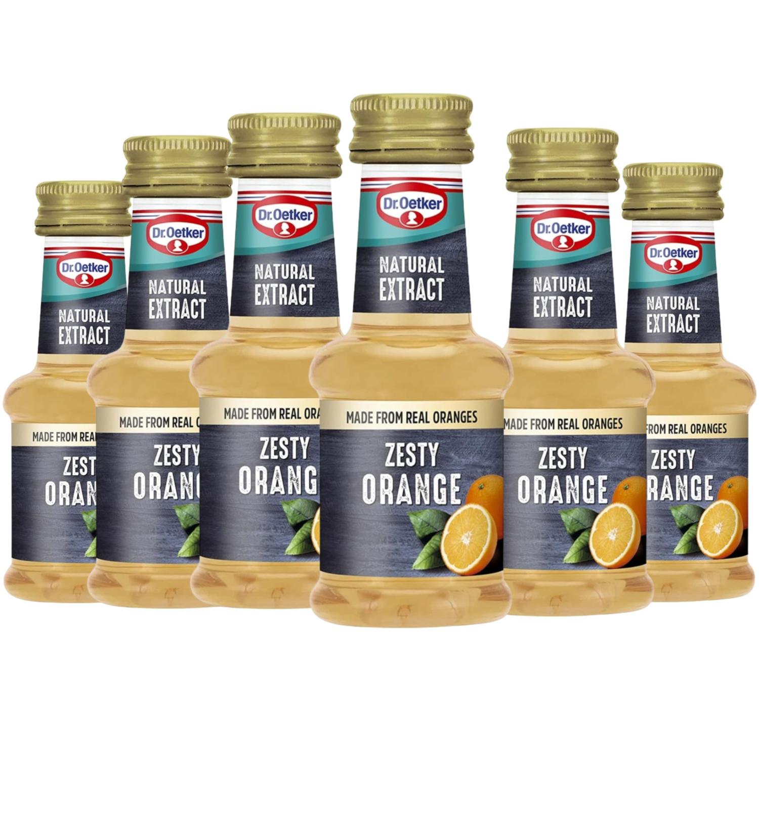 Dr Oetker Natural Zesty Orange Extract 6X35ml Suitable for vegans - Buy Online on GoSupps.com