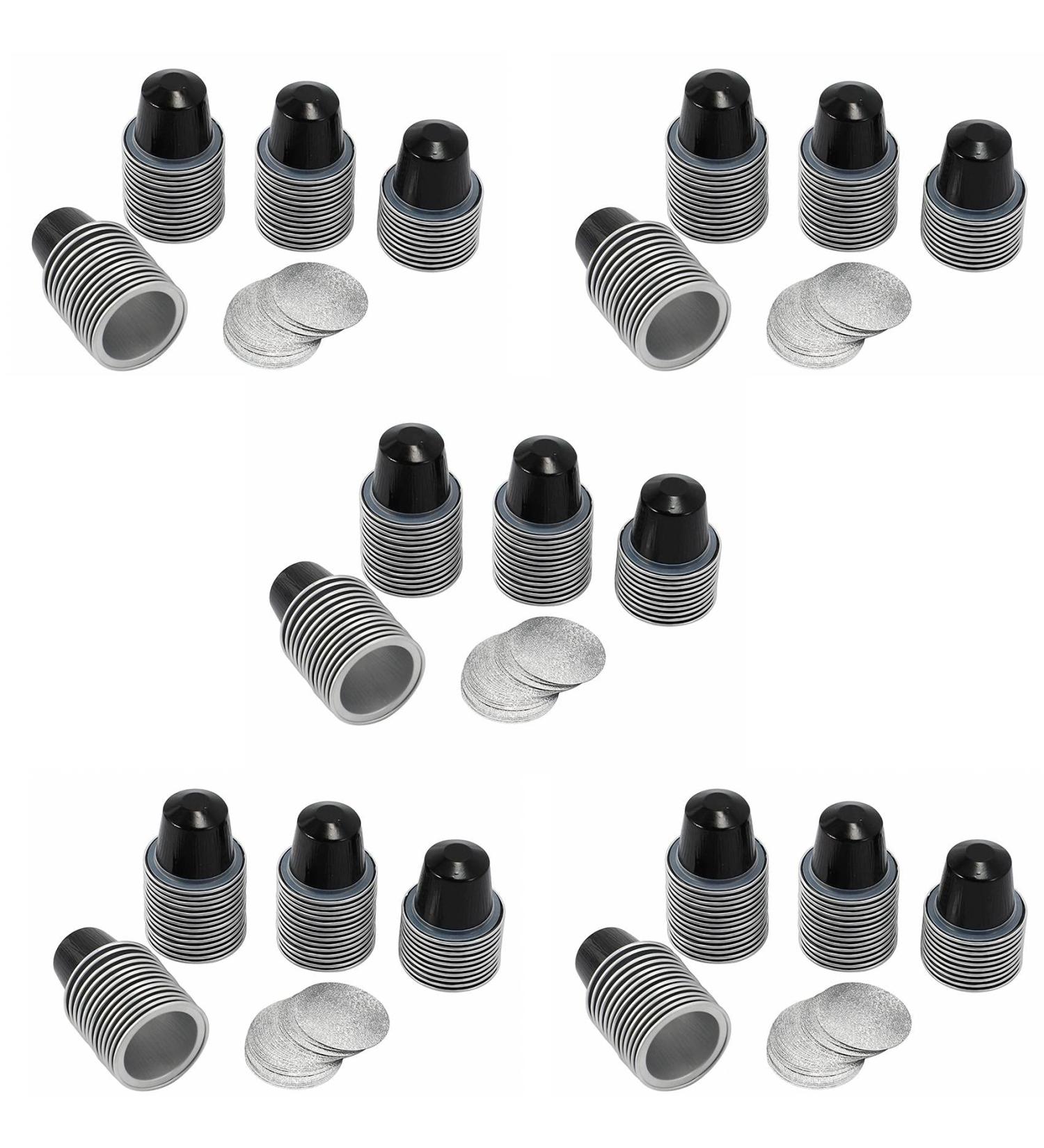 250Sets Capsules de Caf Rechargeables Tasse Capsules de Caf Jetables Emballage Fournitures de Caf pour Noir - Buy Online on GoSupps.com