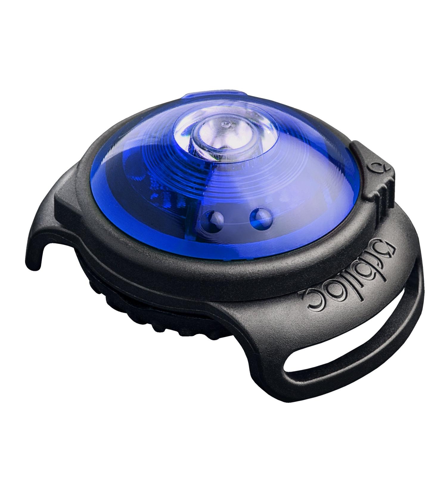 William Hunter Orbiloc Dog Dual Safety Light - Blue | Durable Dog Light with Rubber Fastening for Safe Night Walks - Buy Online on GoSupps.com