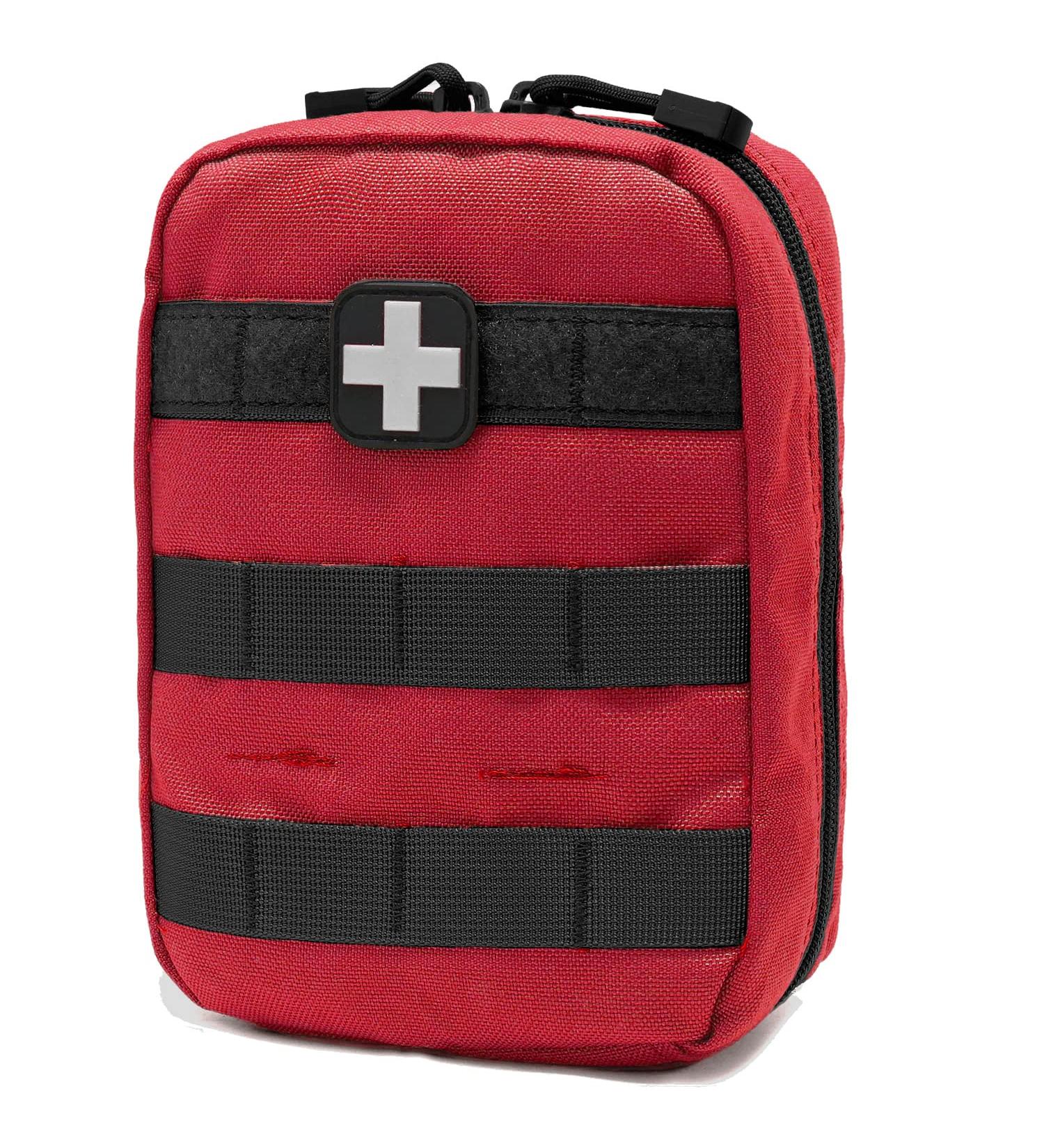 EMT Pouch MOLLE First Aid Kit with Medical Supplies - Carlebben Red - Buy Online on GoSupps.com