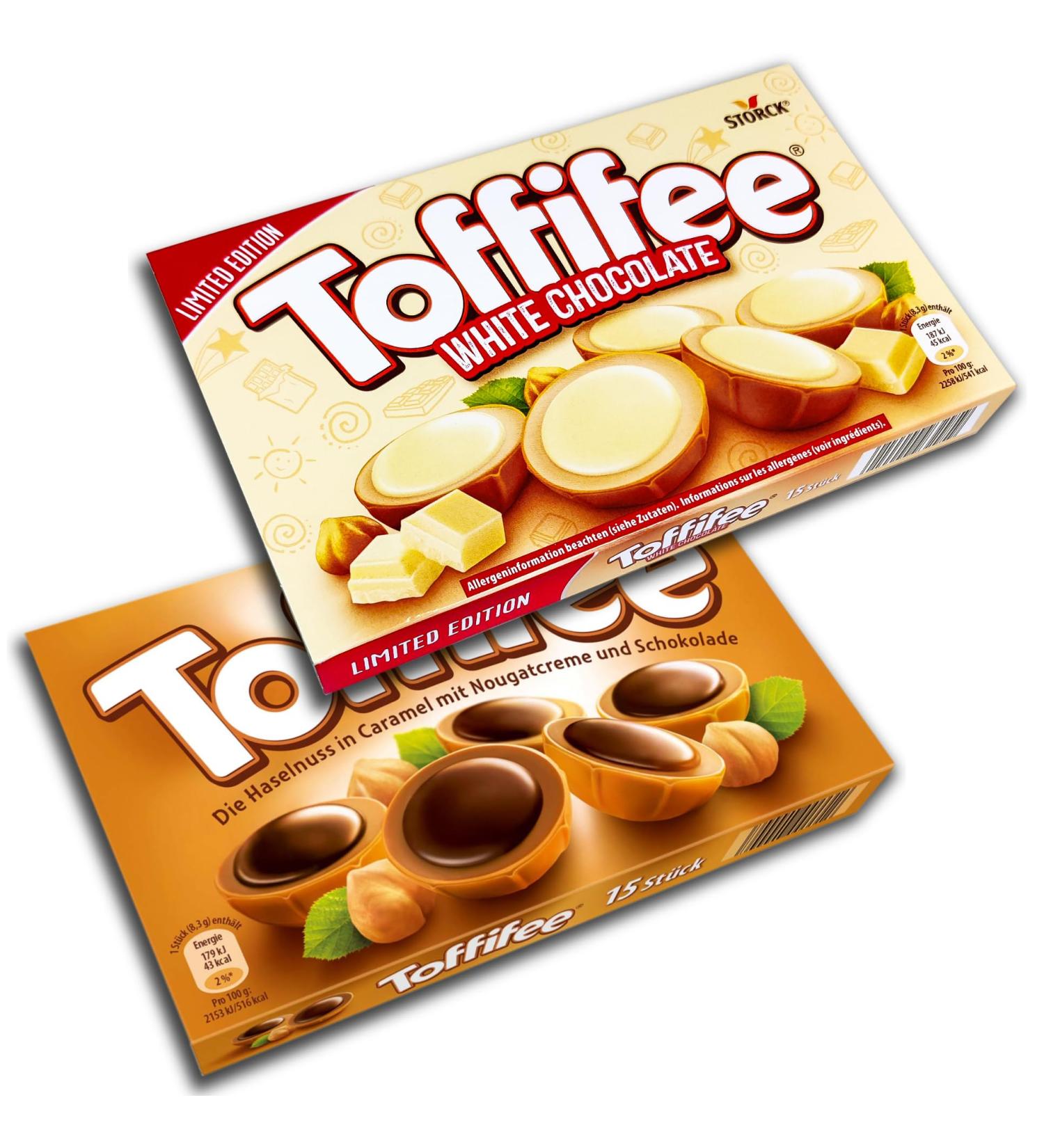 Kit TOFFIFEE 1 x 125 g Toffifee White + 1 x 125 g Toffifee Classic Caramel