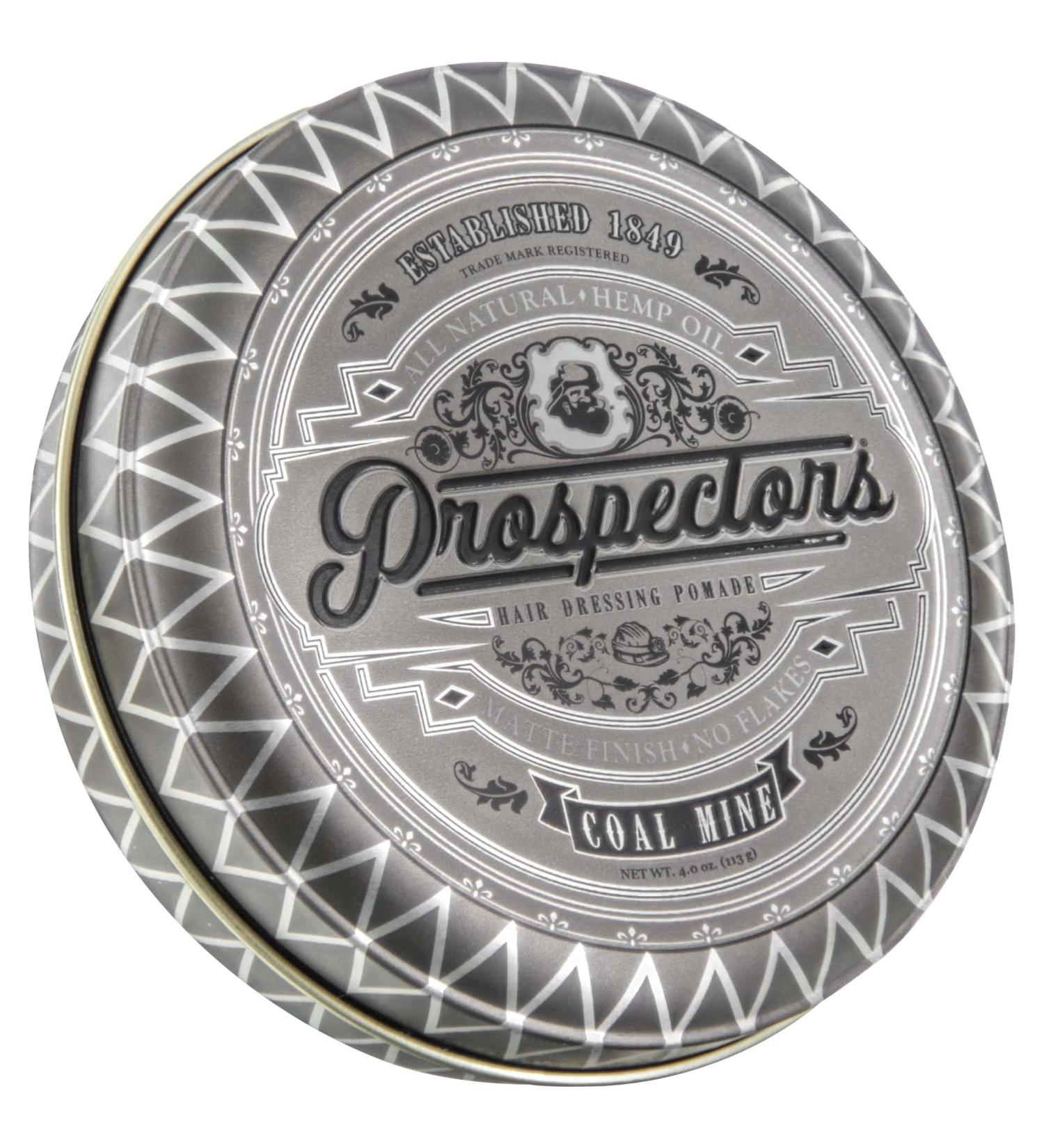 PROSPECTORS Coal Mine Matte Clay Hair Pomade 4 oz. Tin Can