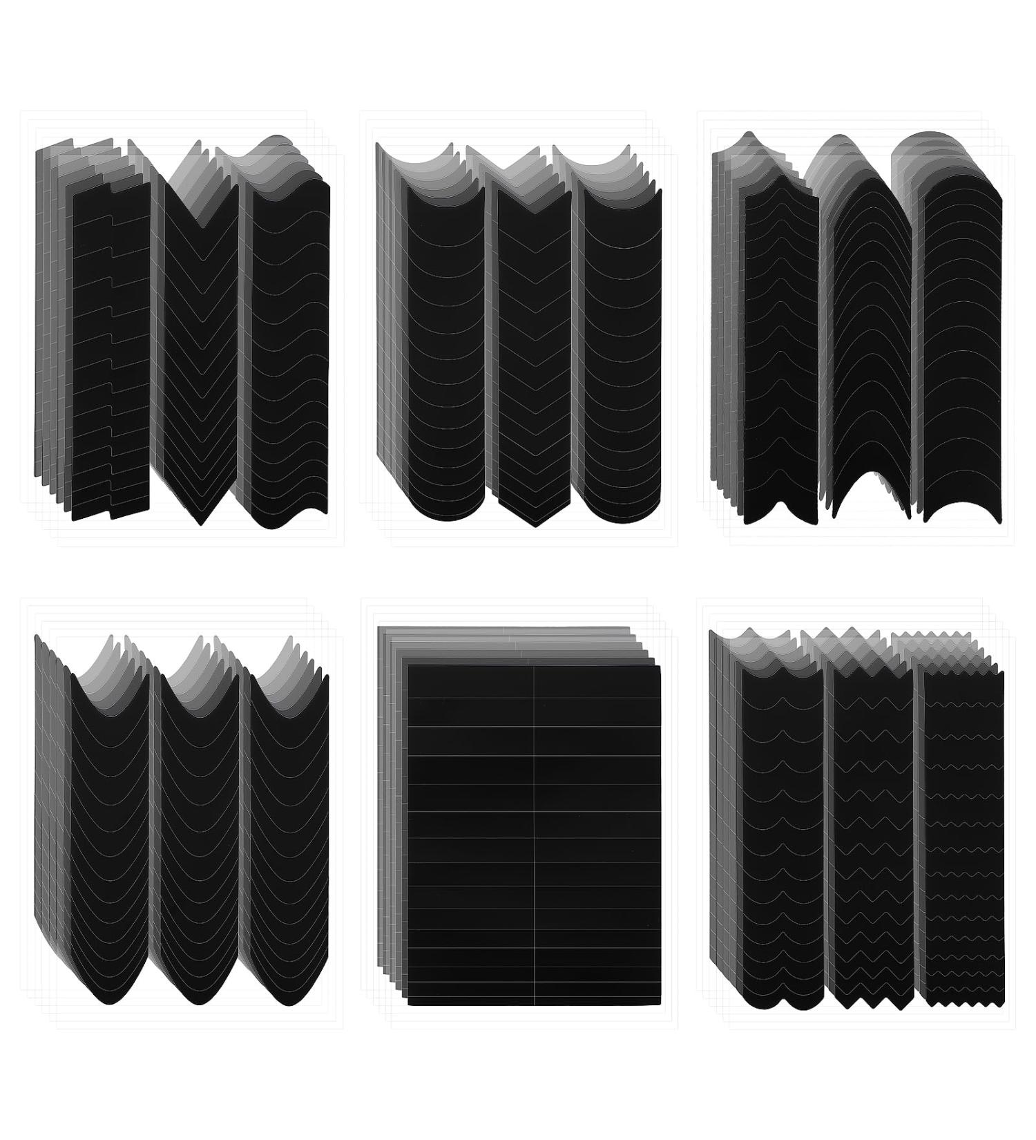 60 Sheets French Tip Nail Stickers French Manicure Nail Art Stickers French Nail Tips Guides Self-Adhesive Nail Tape for Nail Art French Tip Nail Tool 6 Shapes - Buy Online on GoSupps.com