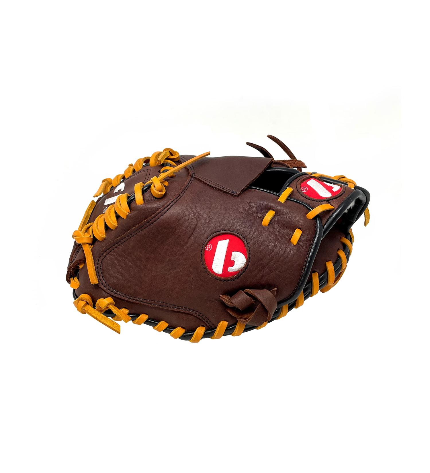 GL-204 Baseball Glove Catch Leather for Adults 34 Brown REG (to allow the glove to be opened to the left)