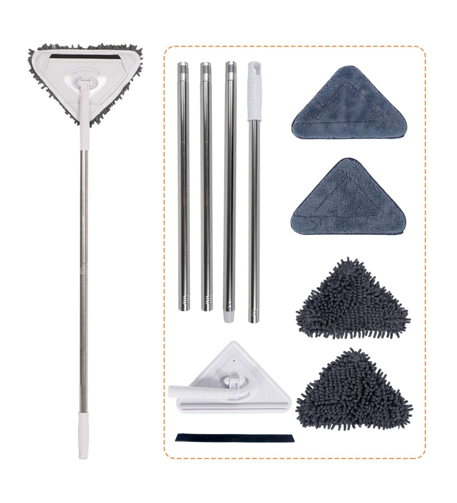 Wall Cleaner with Long Handle - 75in Ceiling Mop with Extension Pole and 4 Replacement Pads - Buy Online on GoSupps.com