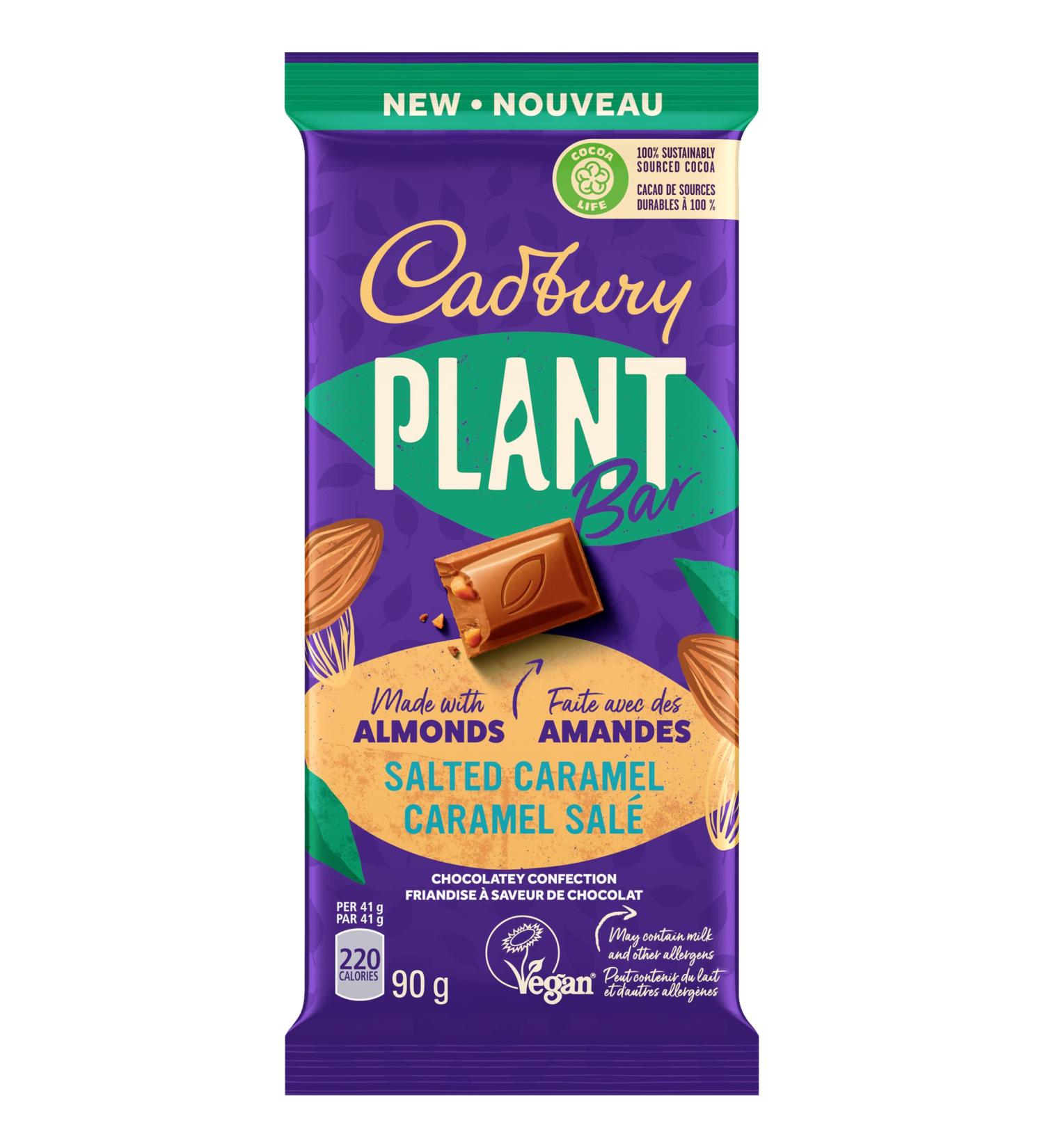 Cadbury Plant Bar Salted Caramel Chocolatey Confection 90 g (Pack of 18) Salted Caramel 90 - Buy Online on GoSupps.com