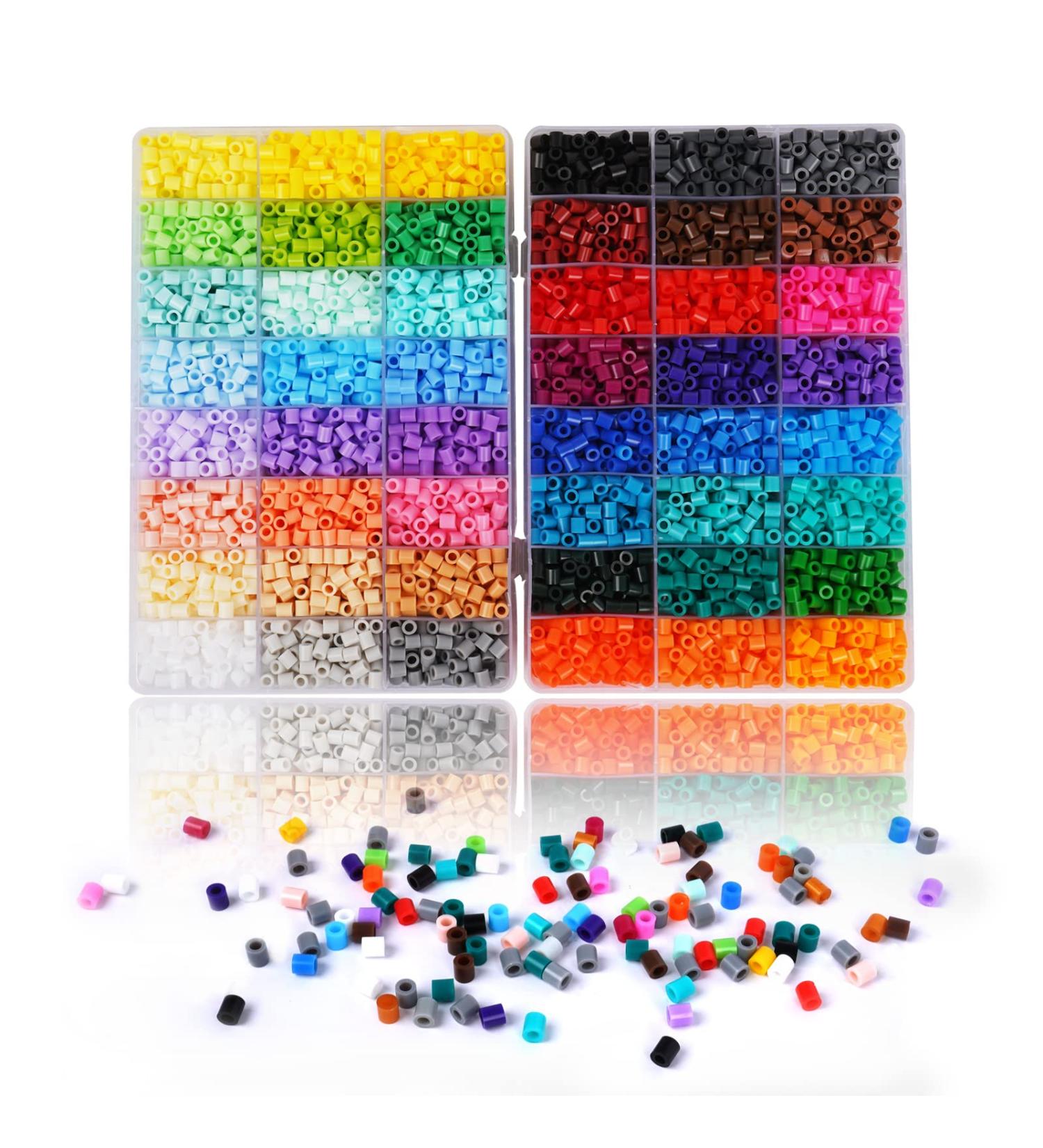 ARTKAL Fuse Beads 9600: 48 Colors, 5mm Fusion Beads Compatible with Perler & Hama, Melting Beads - 2 Boxes Sorted Beads - Buy Online on GoSupps.com