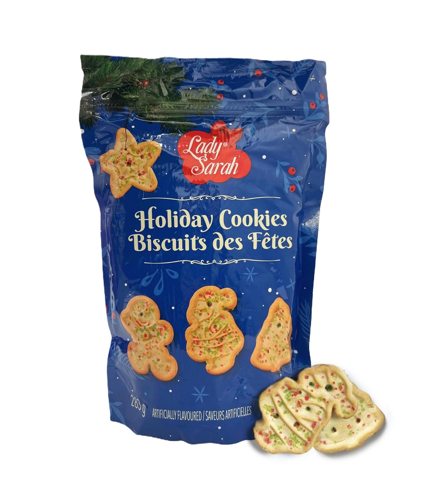 Lady Sarah Holiday Cookies Festive Shaped Biscuits with Colorful Sprinkles 263g - Perfect for Christmas & Holiday Celebrations - Buy Online on GoSupps.com