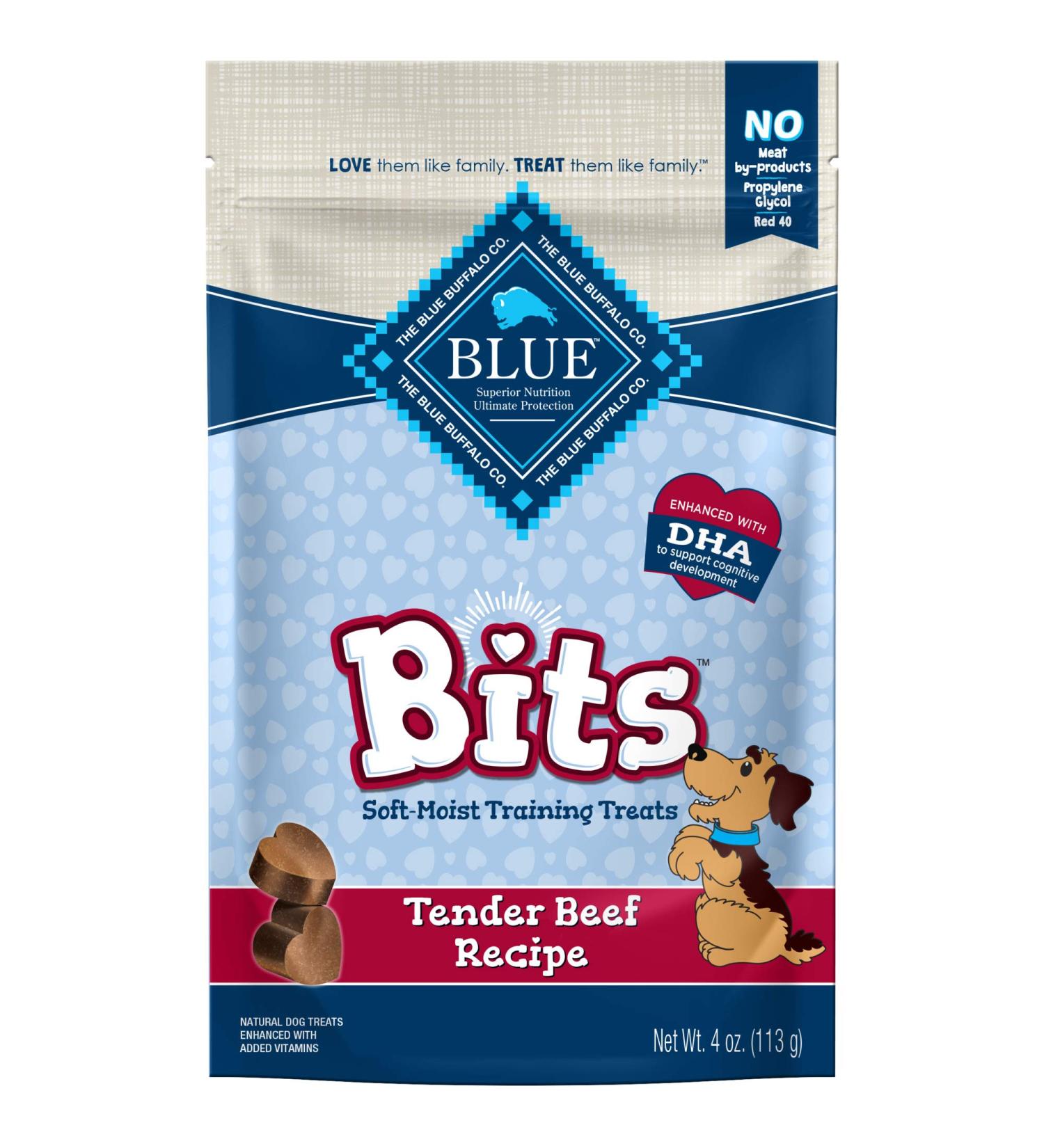 Blue Buffalo Blue Bits Soft-Moist Dog Training Treats - Natural & Healthy - Buy Online on GoSupps.com
