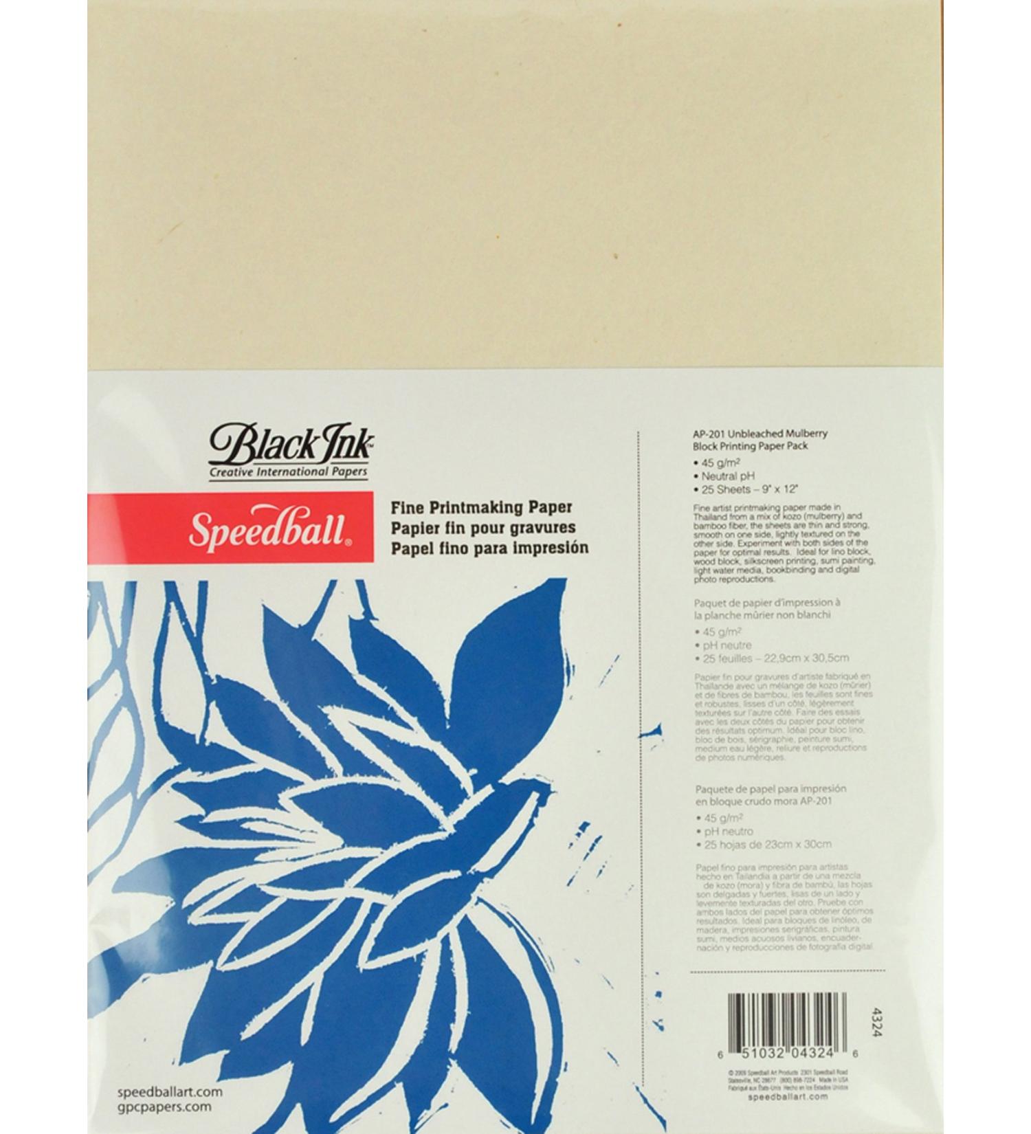 Speedball Fine Printmaking Paper 9X12 25/Pkg