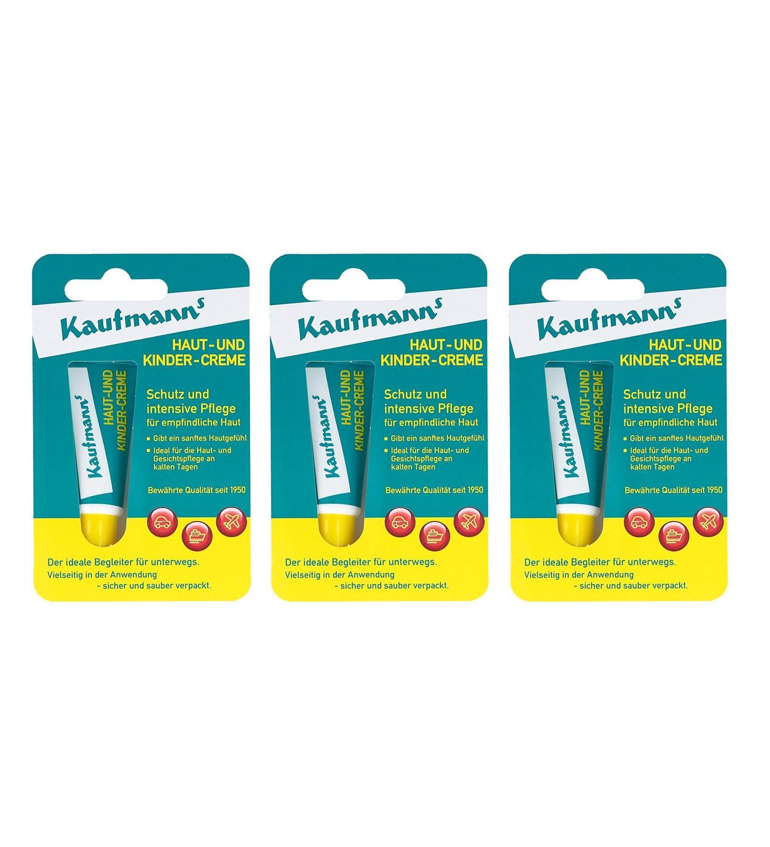 Kaufmann's skin and children's cream in a tube pack of 3 (3 x 10ml)