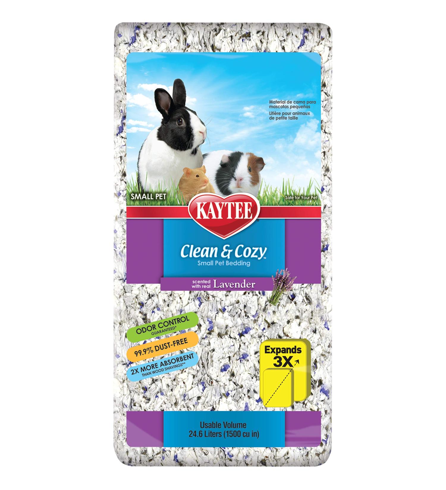 Kaytee Clean & Cozy Lavender Small Animal Bedding - 24.6L | Eco-Friendly & Odor-Control - Buy Online on GoSupps.com