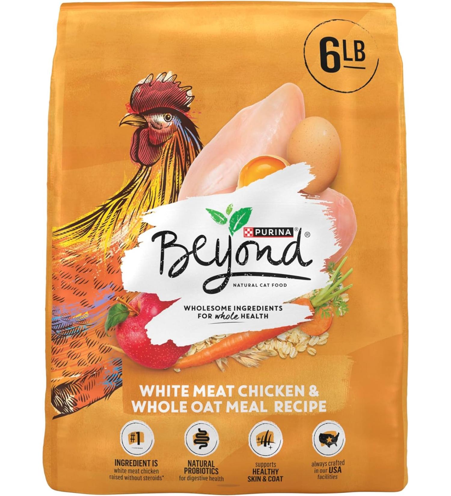 Purina Beyond Natural Limited Ingredient Cat Food - White Meat Chicken & Oat Meal 6 lb Bag - Buy Online on GoSupps.com