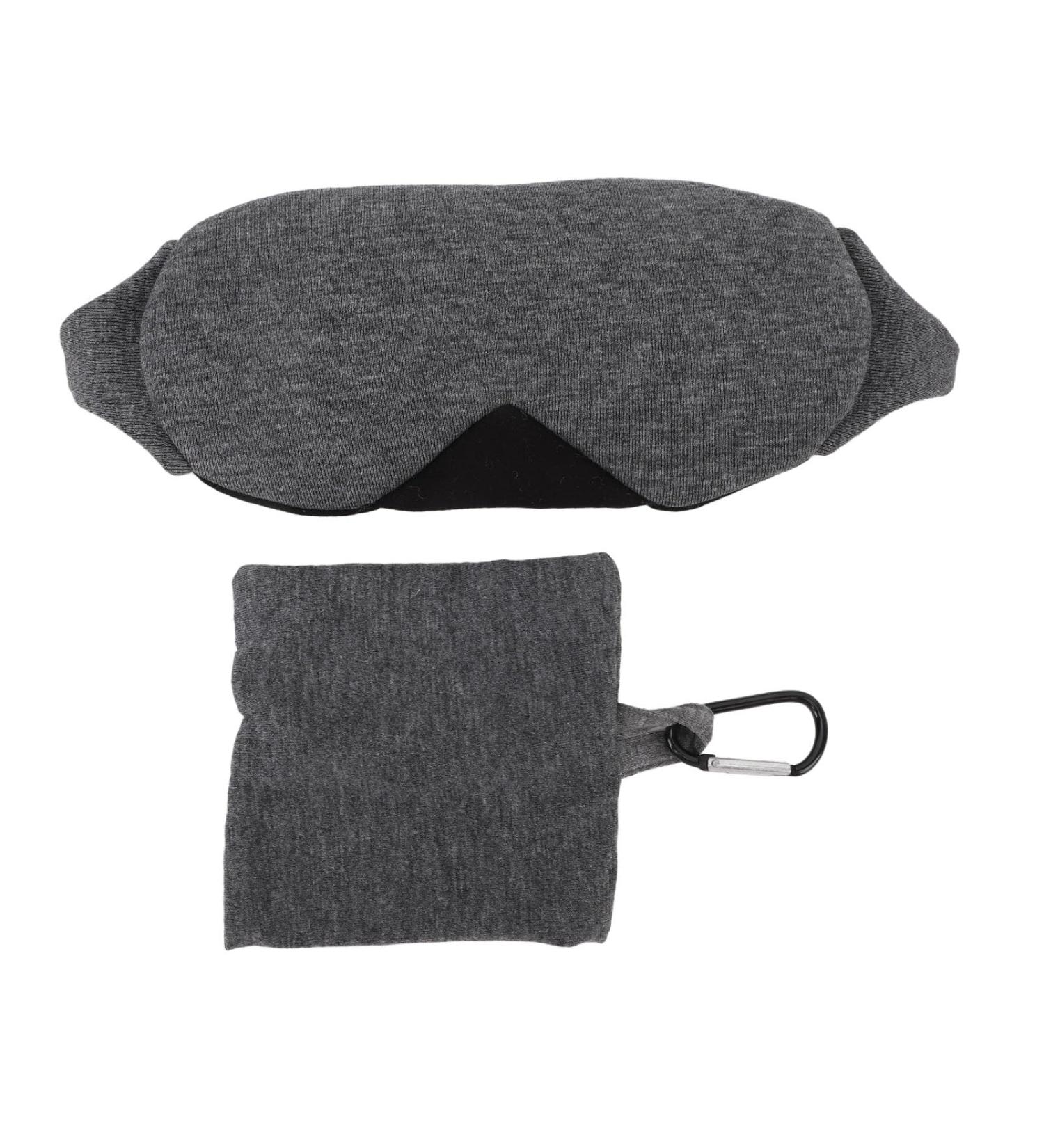 Adjustable Cotton Eye Cover for Sleeping | Light Blocking Eyeshade | Comfortable Travel Eye Mask (Black - Buy Online on GoSupps.com
