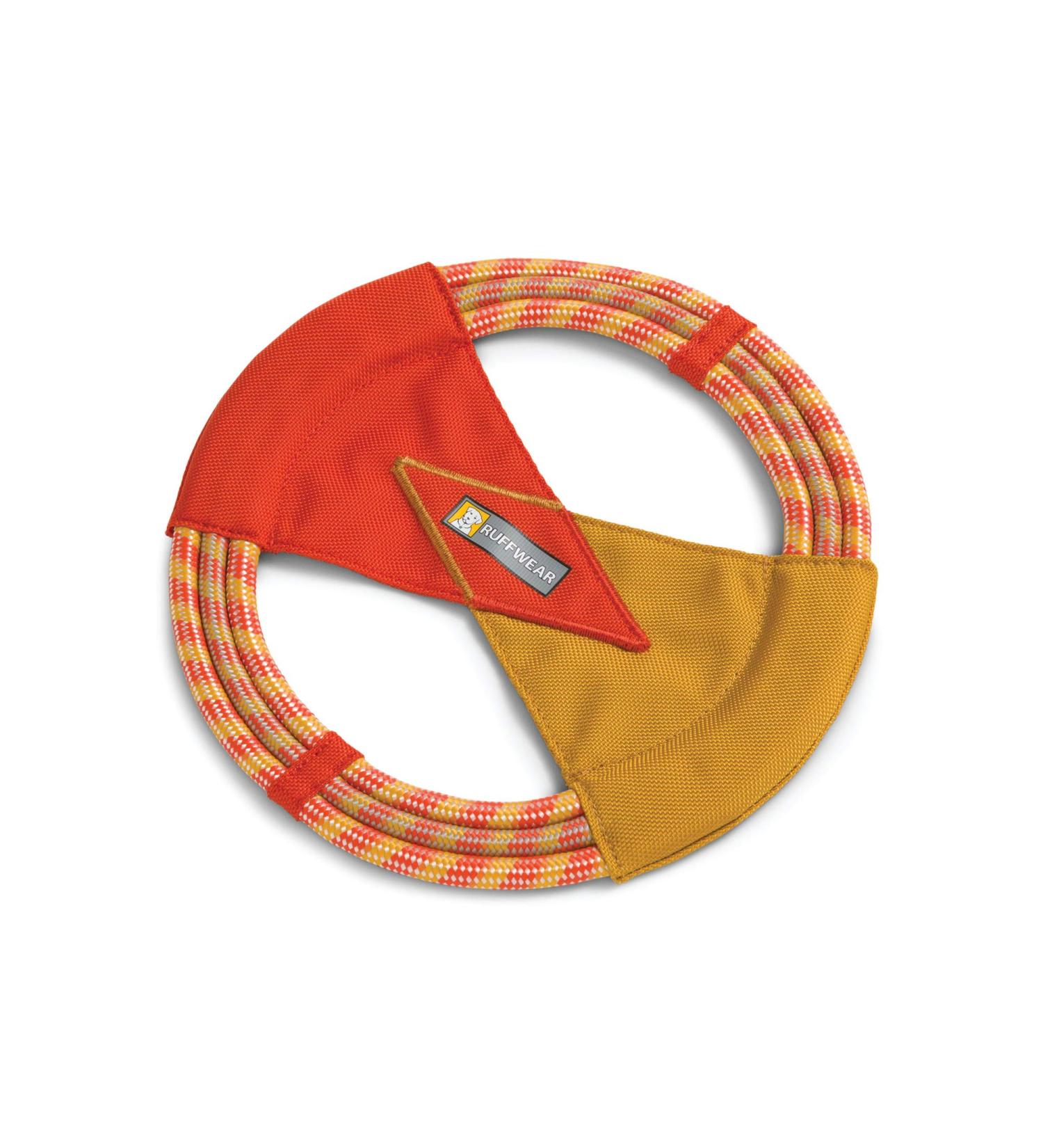 RUFFWEAR Fling-Fetch-Tug Dog Toy - Flying Disc in Sockeye Red | One Size Ideal for Interactive Play | Shop Internationally - Buy Online on GoSupps.com