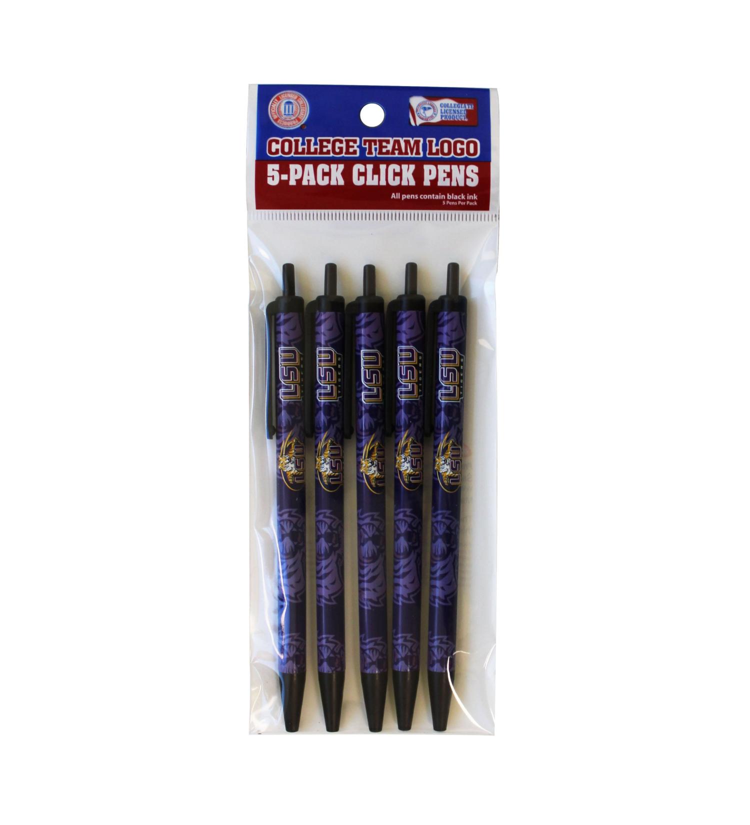 NCAA Louisiana State Fightin Tigers Disposable Click Pens