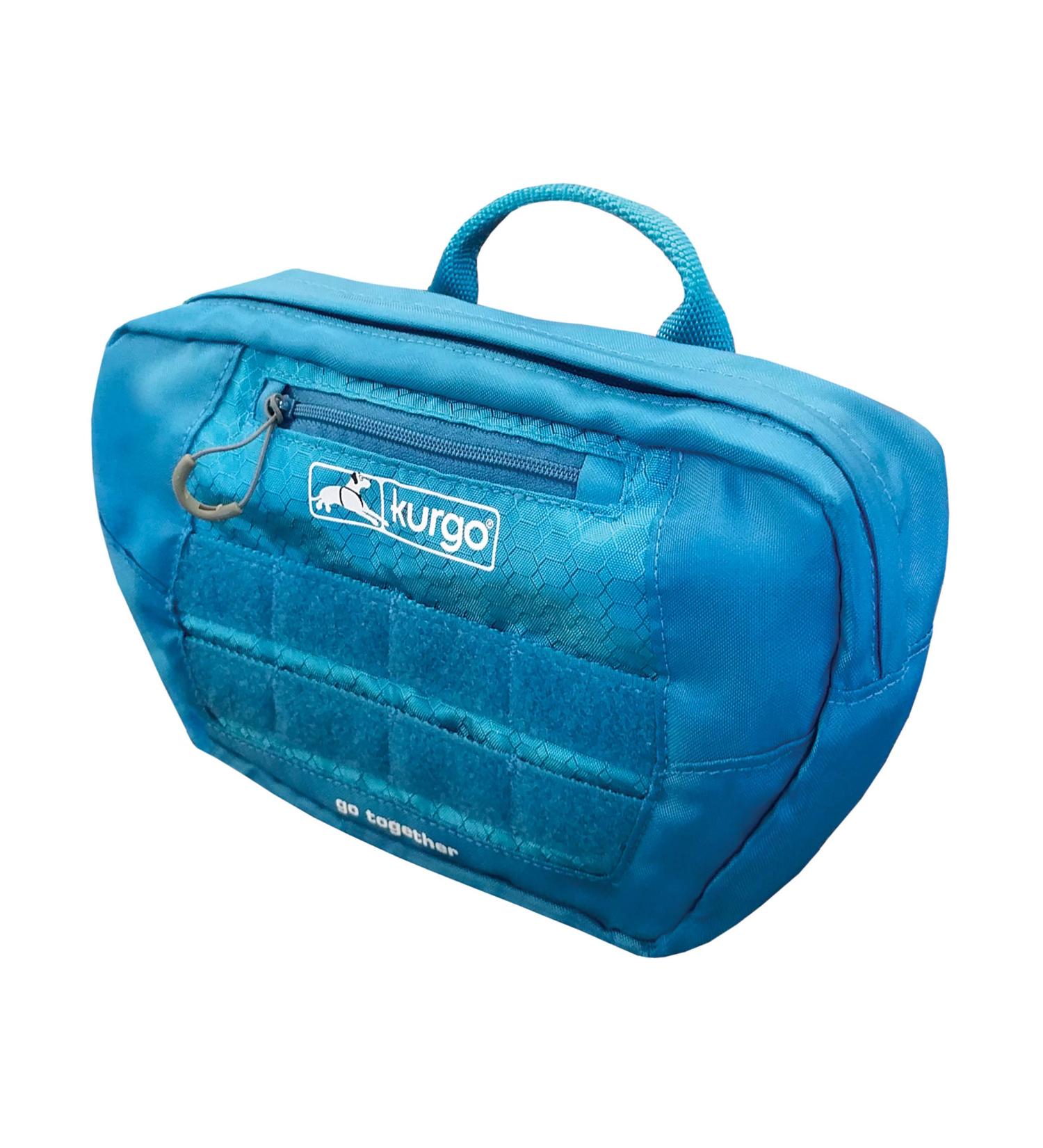 KURGO RSG Saddle Bag for Dogs - Blue 1-Pack | Compatible with RSG Whirls & Belts | Two Zip Pockets for Easy Storage - Buy Online on GoSupps.com