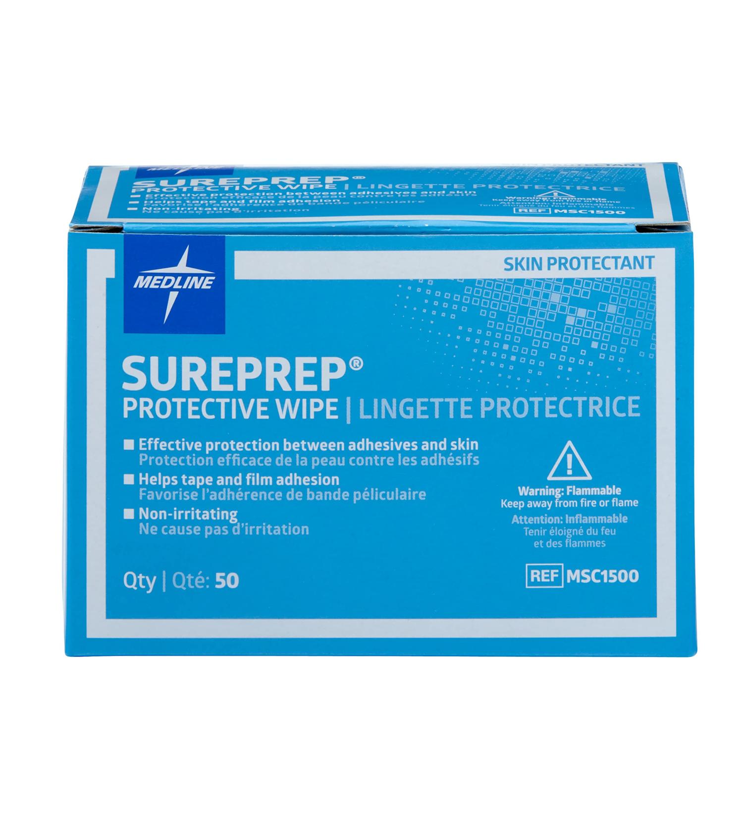 Medline Sureprep Skin Protectant Wipes 50 Count - Original Version - Buy Online on GoSupps.com
