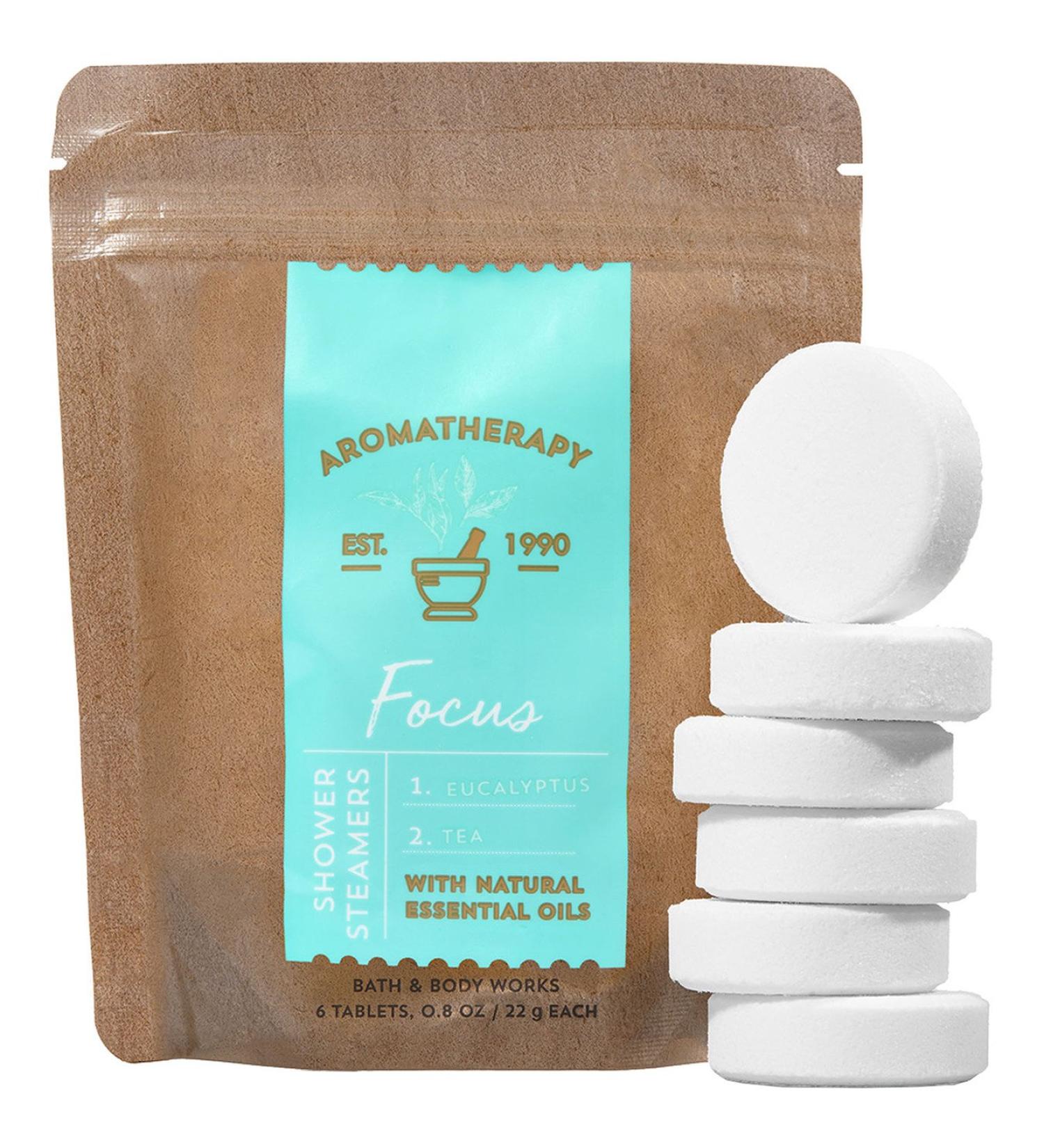 Bath and Body Works Aromatherapy Eucalyptus + Tea Shower Steamer 6 Tablets