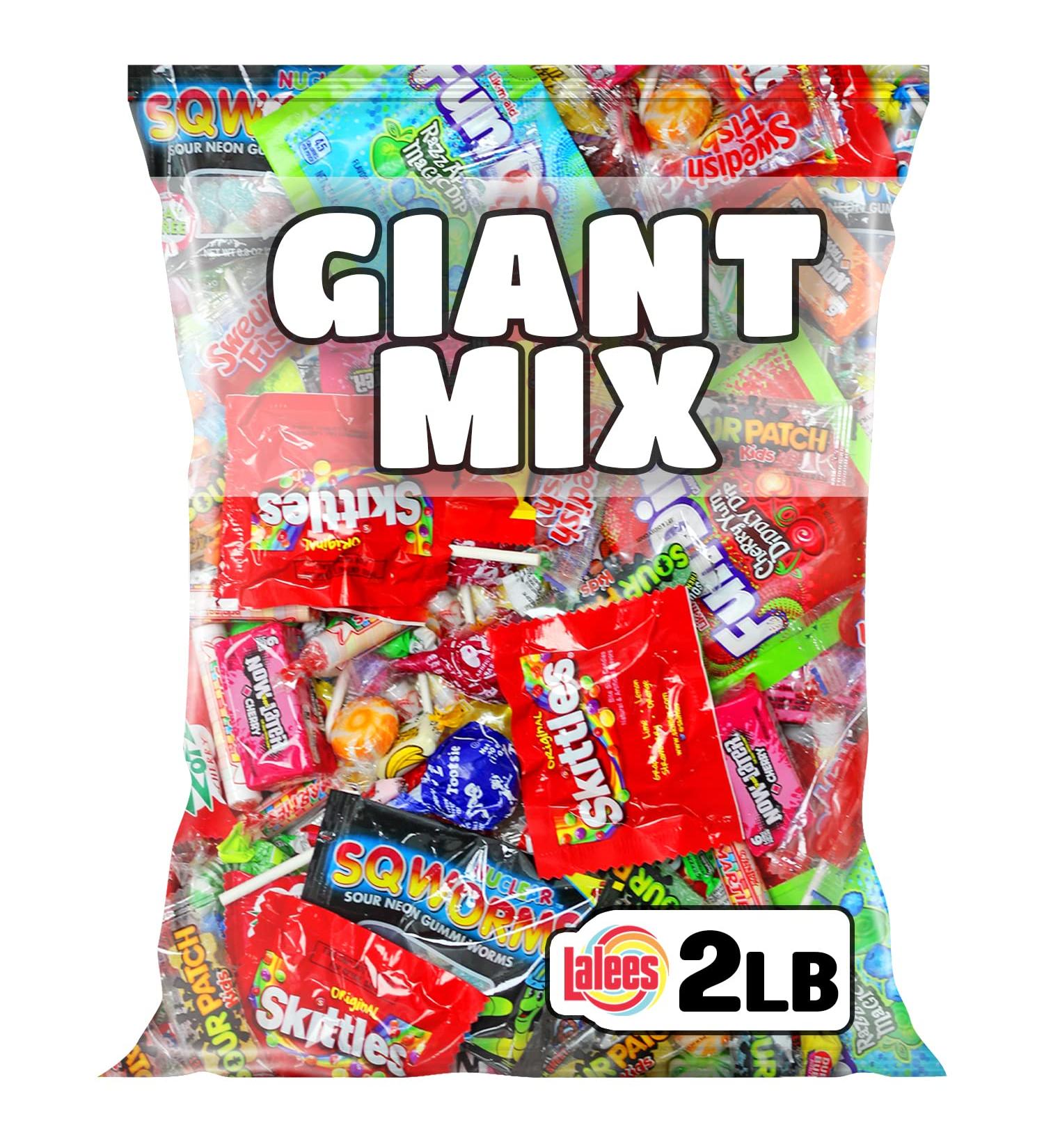 2lb Assorted Fun Size Bulk Candy Variety Pack | Individually Wrapped Pinata Stuffers & Giant Party Mix - Buy Online on GoSupps.com