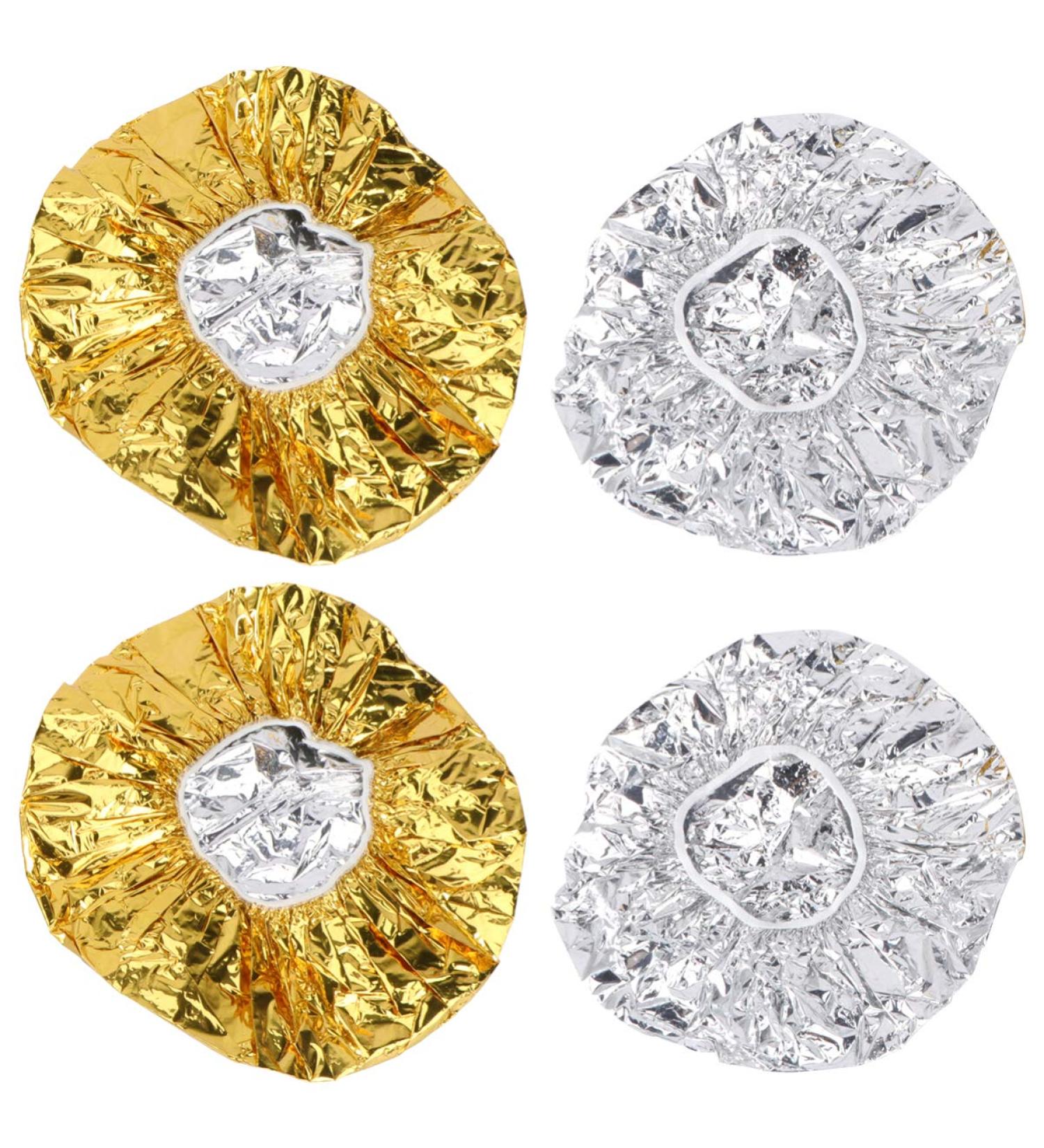 Frcolor 4-Piece Aluminum Foil Deep Conditioning Cap - Waterproof Hair Dye & Spa Shower Hood for Home & Salon Use - International Shipping Available - Buy Online on GoSupps.com