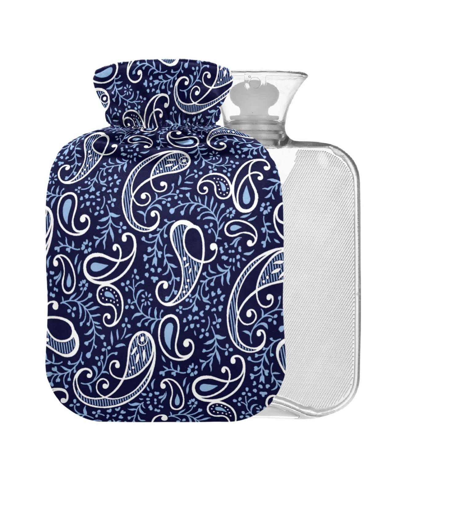 Traditional Paisley 2L Hot Water Bottle - Large Heat Bag for Pain Relief & Therapy - Buy Online on GoSupps.com