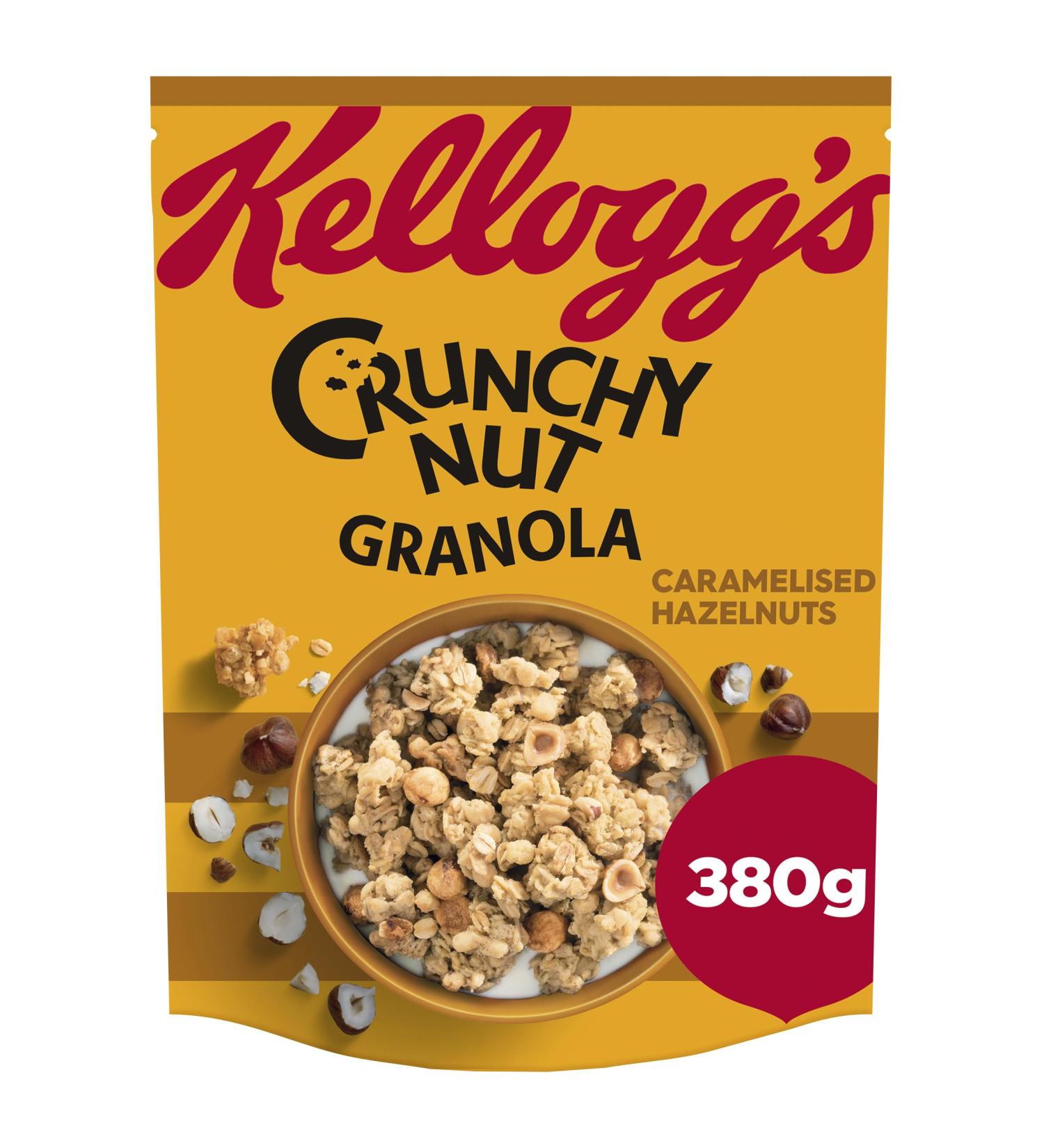 Kellogg's Crunchy Nut Caramelised Hazelnuts Granola 380g - Buy Online on GoSupps.com
