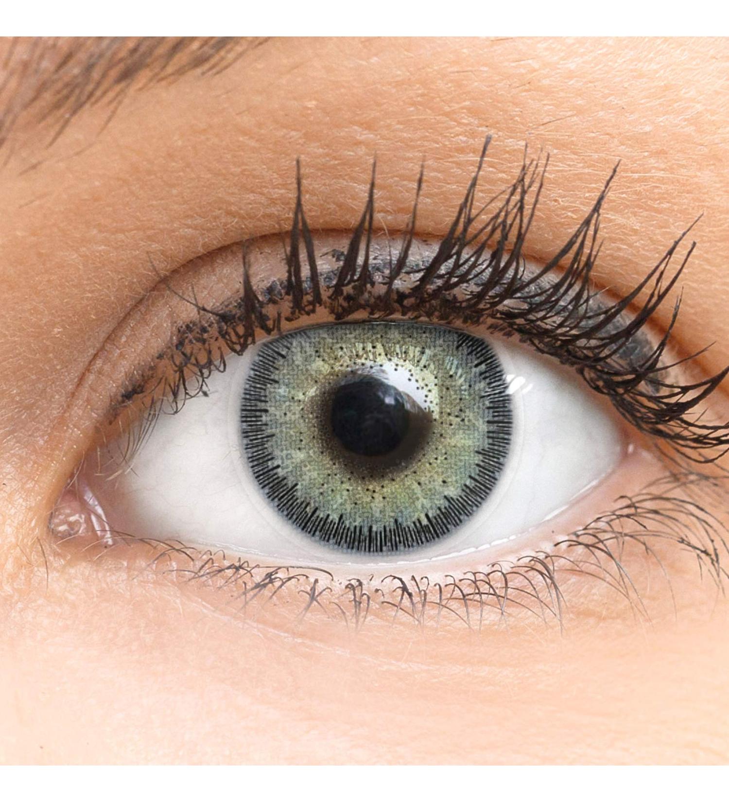 Gray Contact Lenses Viola - Silicone Comfort Strong Coverage 14.50mm - 1 Pair with Container | GlamLenses - Buy Online on GoSupps.com