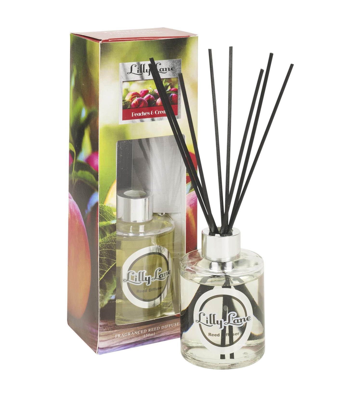 150ml Aroma Diffuser Air Freshener Reed Perfume Home Fragrance Scented Oils (Peaches and Cream) - Buy Online on GoSupps.com
