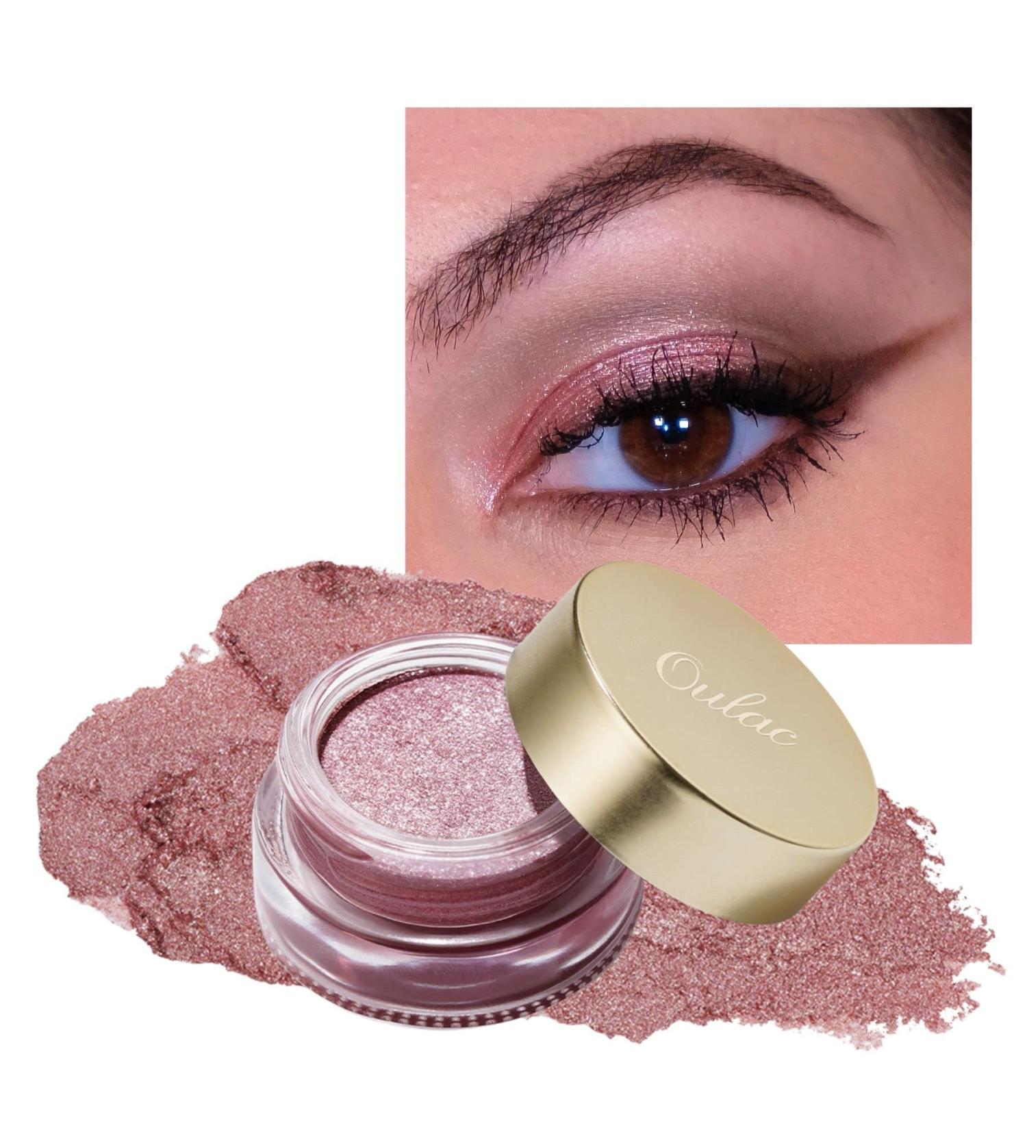 Oulac Rose Gold Eyeshadow | High Pigment Waterproof Cream Shadow | Vegan Cruelty-Free Satin Metallic Finish | 12g | Durable & Non-Wrinkling Eye Makeup - Buy Online on GoSupps.com