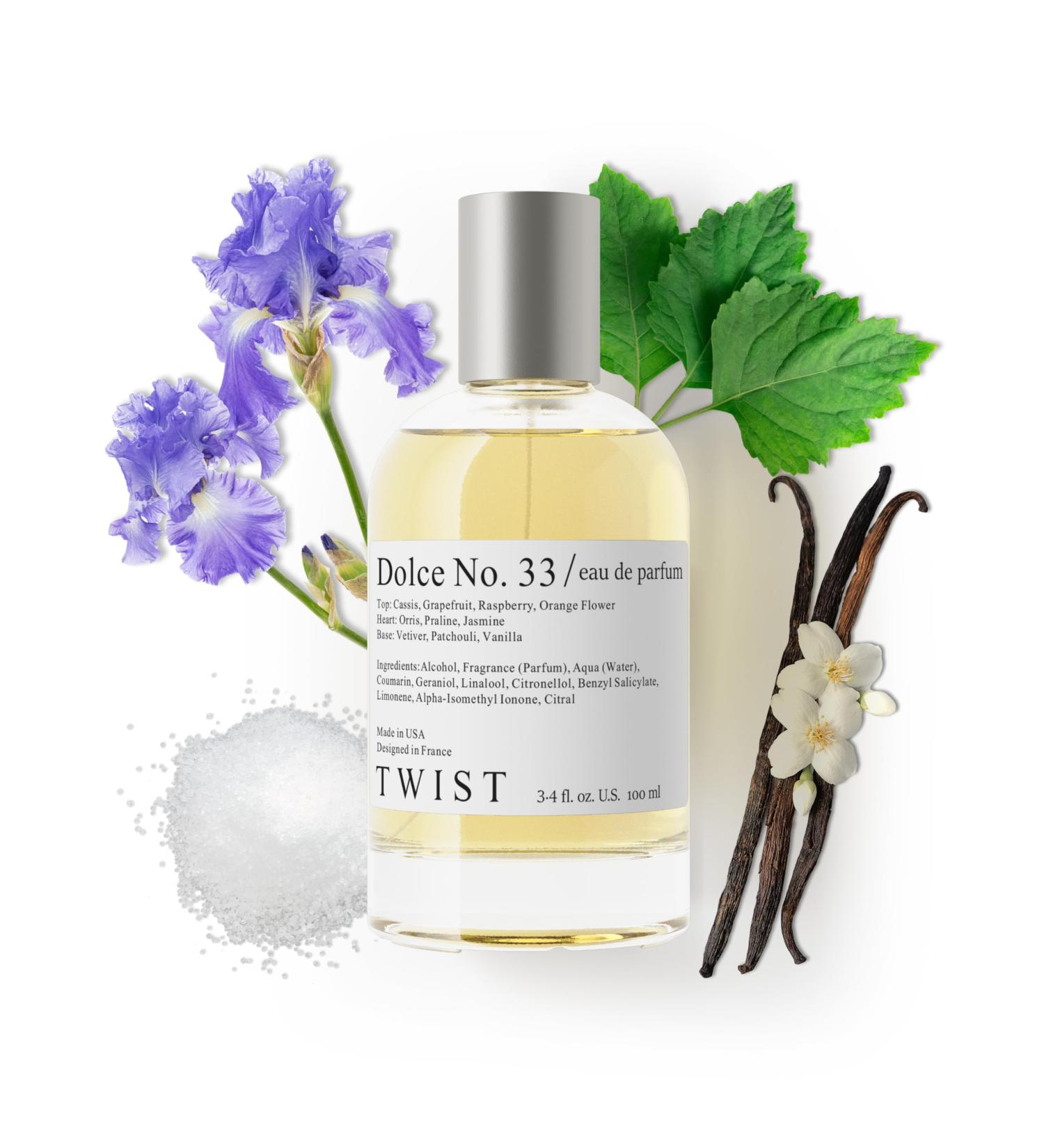 Twist Dolce No. 33 - Eau De Parfum Inspired by La V. E. Belle Long-Lasting Perfume For Women Paraben Free Vegan Clean Ingredients Fragrance - Spray 100 ml | 3.4 fl. oz. Dolce No. 33 - Inspired by L. Vie E. Belle 3.4 Fl Oz (Pack of 1) - Buy Online on GoSupps.com