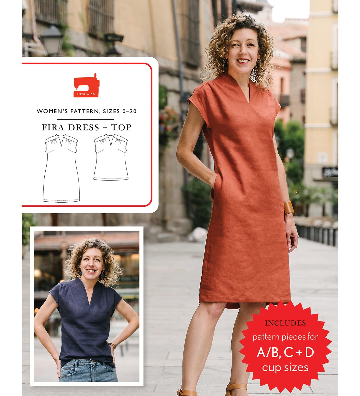 Fira Dress + Top Sewing Pattern: Versatile and Stylish DIY Clothing - Buy Online on GoSupps.com