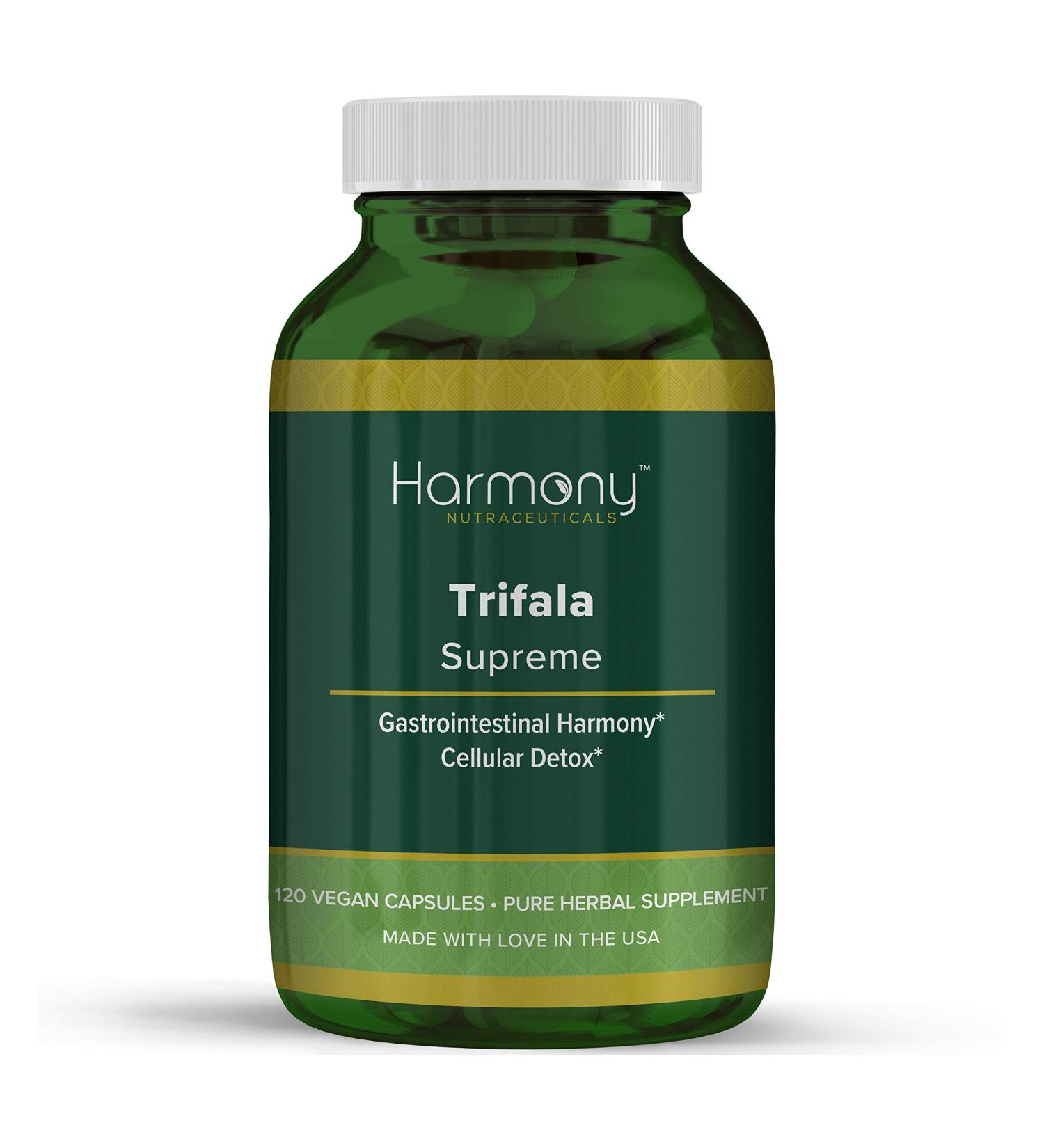 Trifala Capsules: Maximum Potency for Digestive Support, Body Infection Defense, and Improved Blood Circulation - Buy Online on GoSupps.com