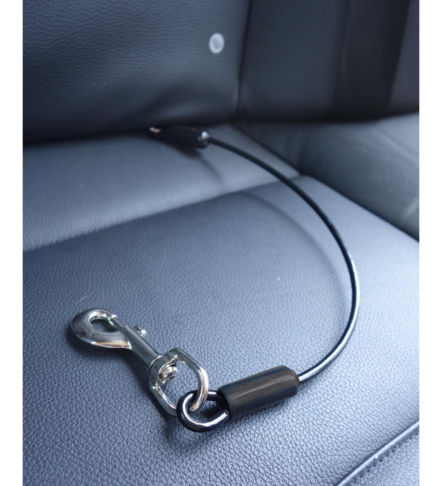 Leash Boss No-Chew Dog Car Seat Belt Restraint - Heavy Duty Steel Rope - 5 Sizes - 26 Inch - Buy Online on GoSupps.com