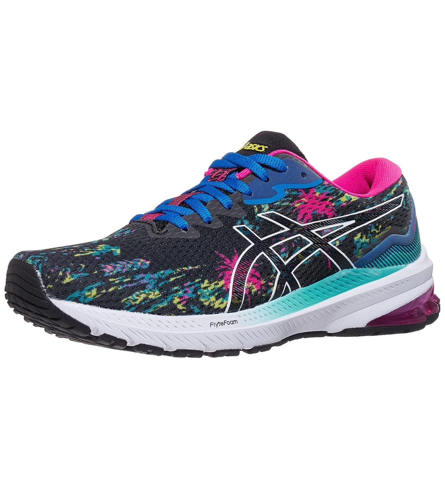 ASICS Women's GT-1000 11 Running Shoes 8.5 Black/Pink Glo