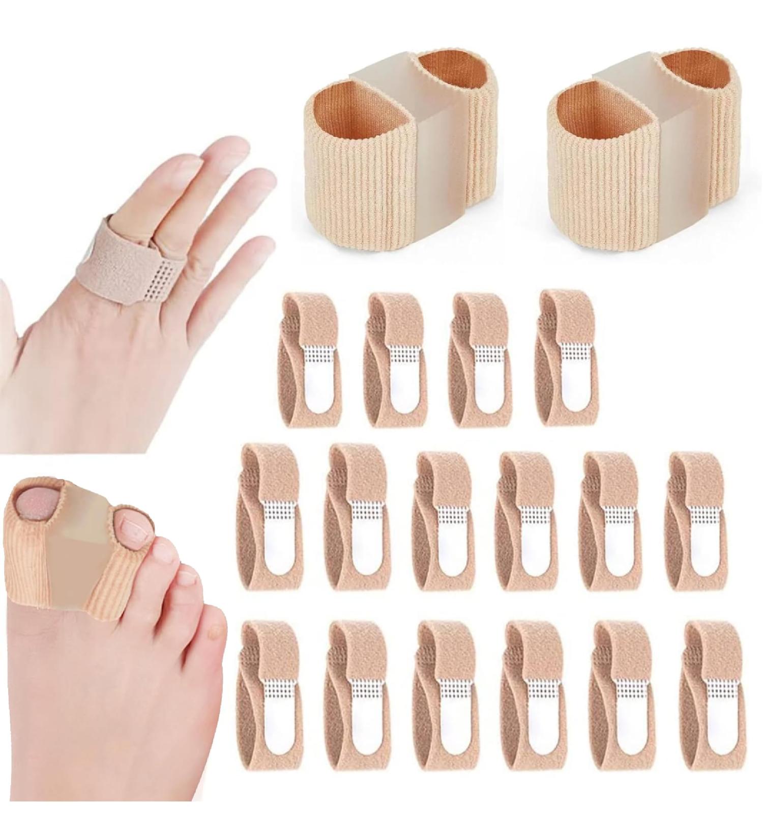 Eksma 18 Toe Extensions Set | Reusable Fabric Protection for Broken Toes Hammer Toe Rectors & Curved Toes - International Shipping Available - Buy Online on GoSupps.com