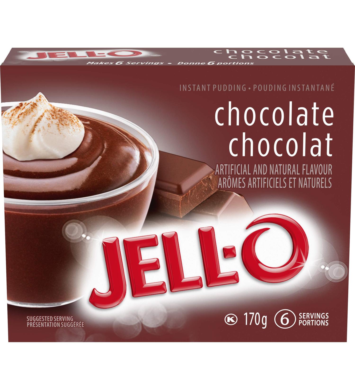 Jell-O Chocolate Instant Pudding Mix 170 gr Box - Buy Online on GoSupps.com