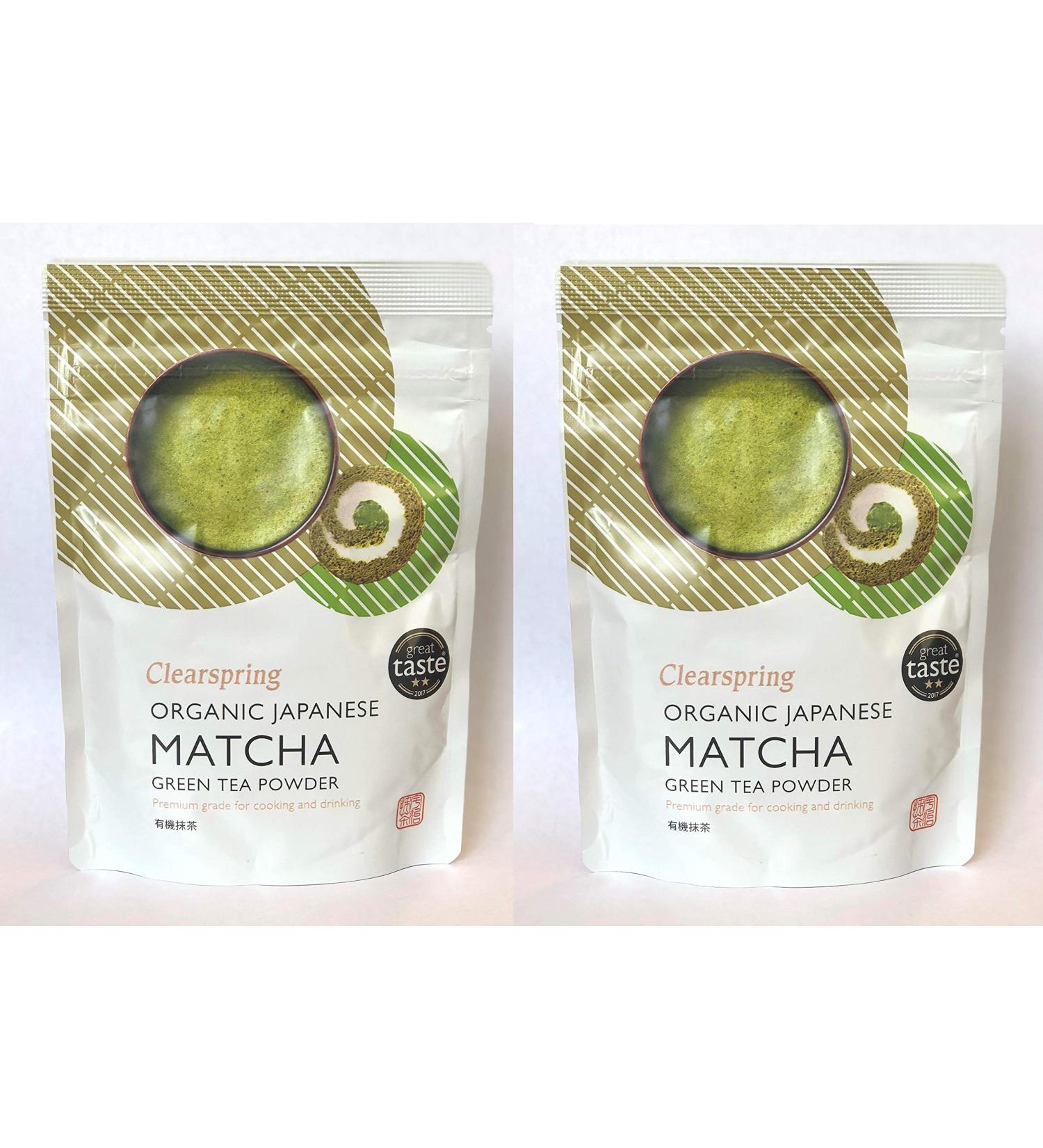 Clearspring Premium Matcha Green Tea Pack of 2 (40g)