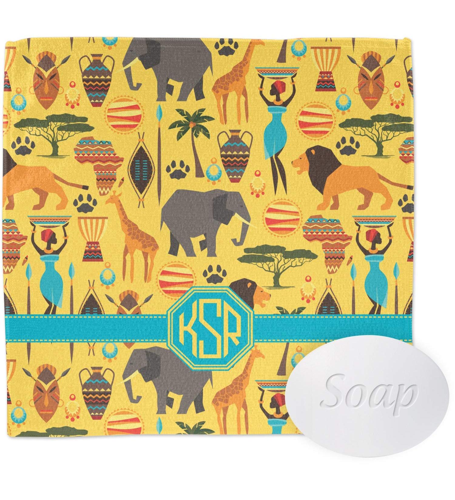 YouCustomizeIt Personalized African Safari Washcloth