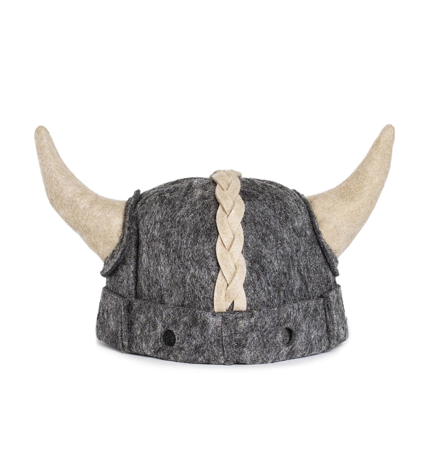 Buy Saunahut Viking Russian Banya Hat for Men | XL Gray Sauna Hat | Finnish & Ukrainian Style - Buy Online on GoSupps.com