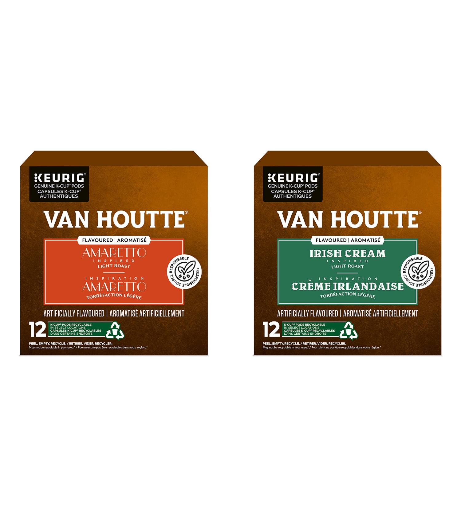 Van Houtte Irish Cream and Amaretto K-Cup Coffee Pods 12 Count for Keurig Coffee Makers - Buy Online on GoSupps.com