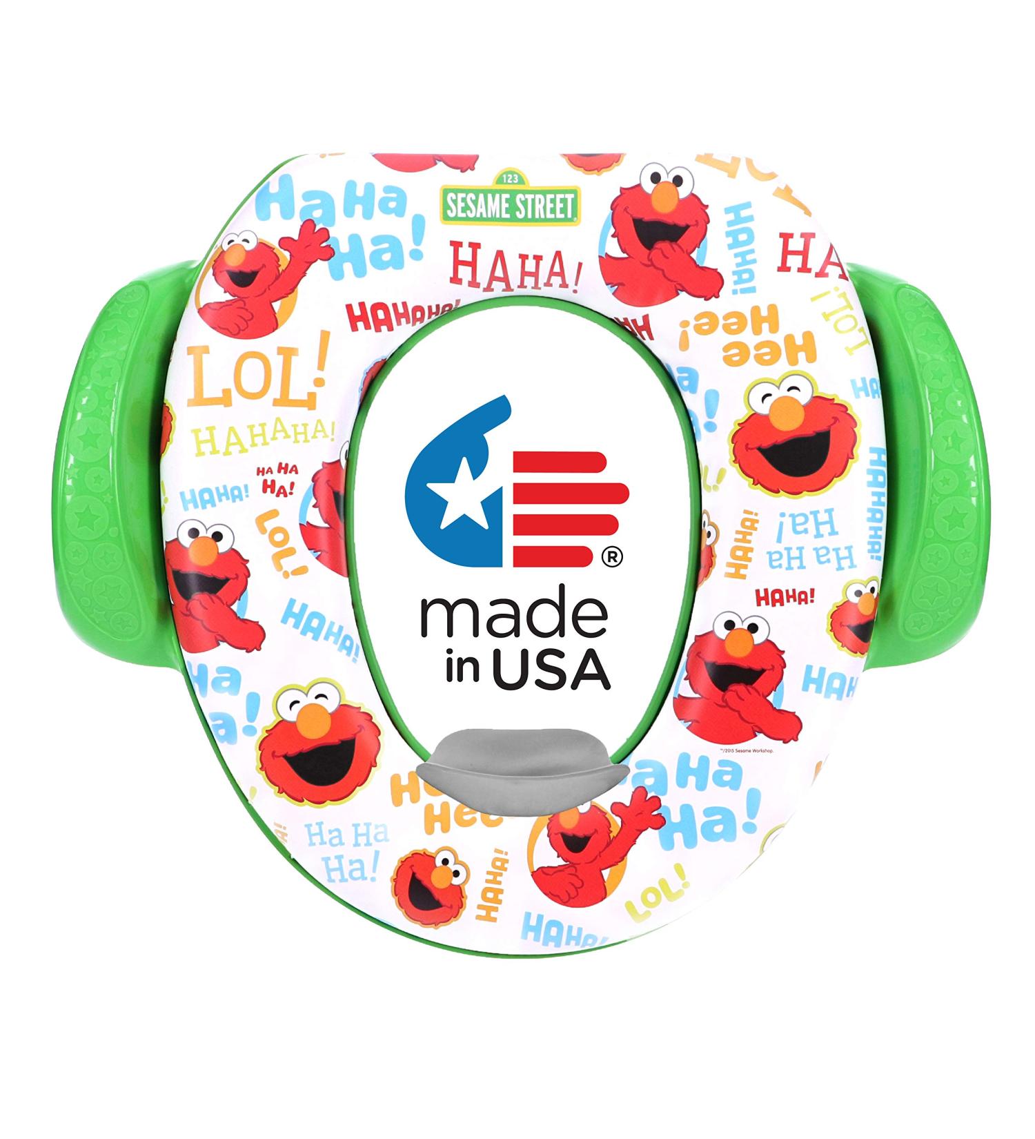 Sesame Street Elmo Soft Potty Training Seat - Safe, Easy to Clean, Cushioned Baby Potty Seat - Buy Online on GoSupps.com