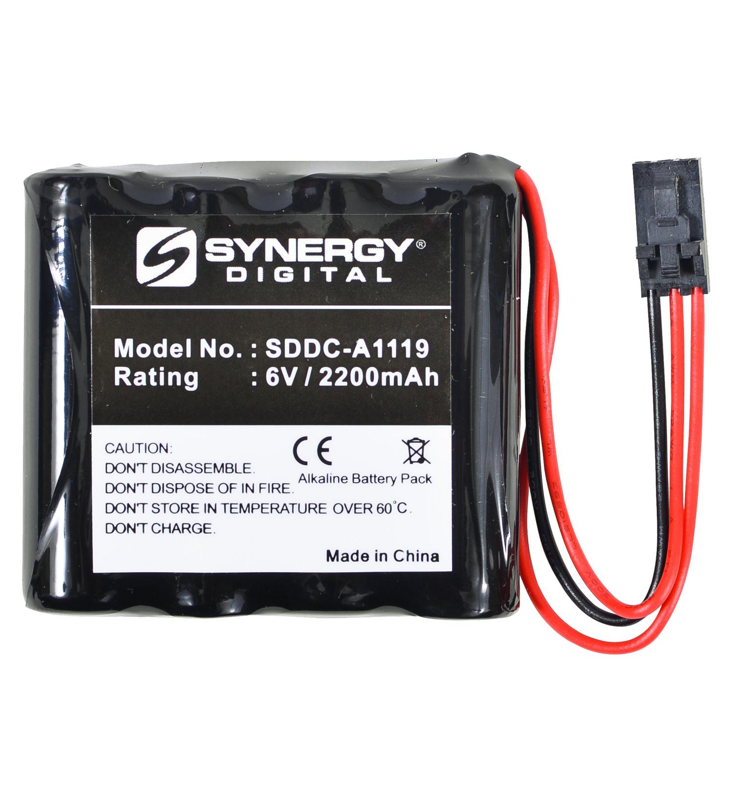 Buy Synergy Digital Door Lock Battery - 6V 2200mAh Compatible with Stanley Security VPDBB | Ultra High Capacity Replacement for Interstate DRY0048 - Buy Online on GoSupps.com