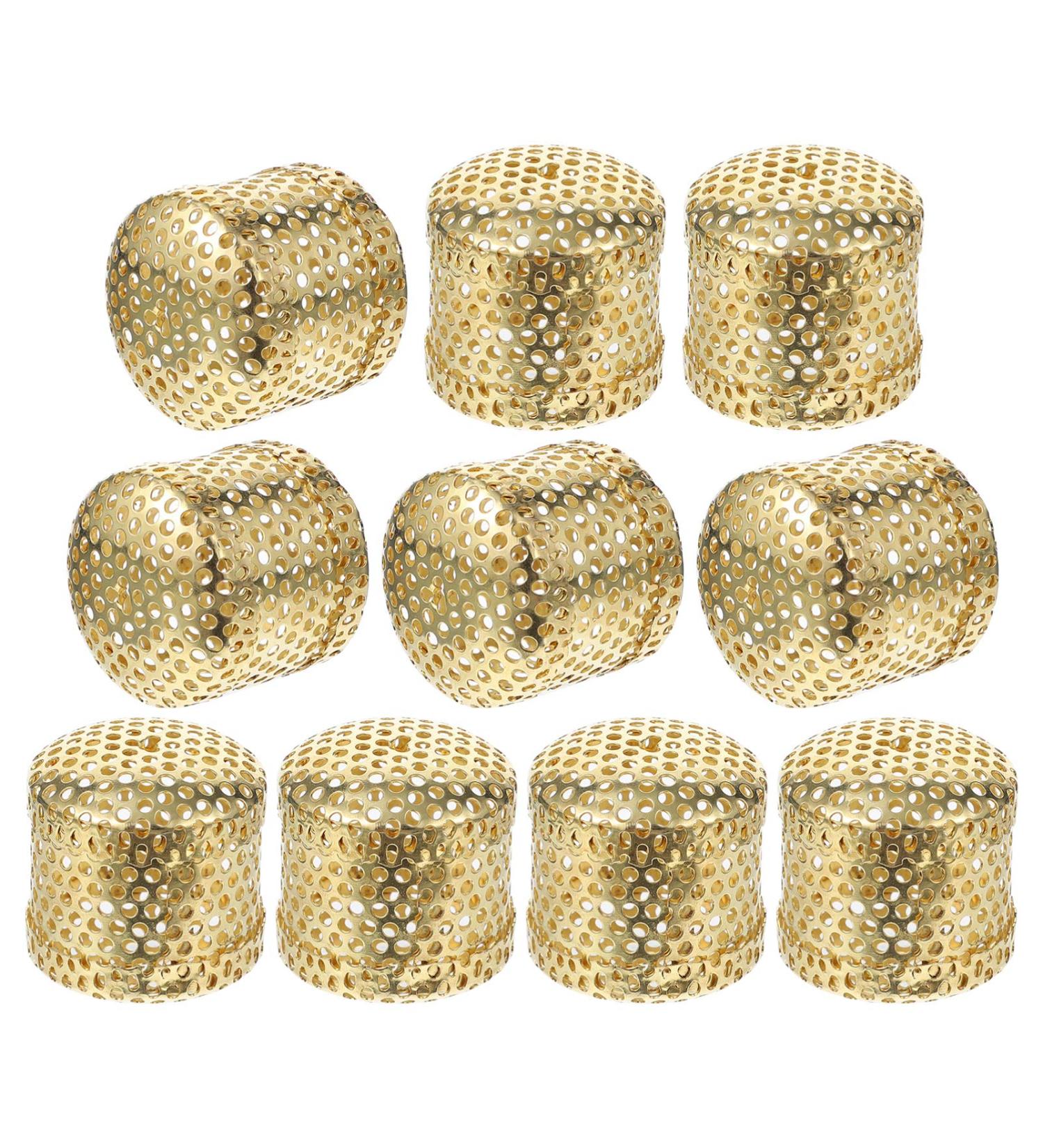 Gatuida Braces 10pcs - Premium Smoker Tool & Moxibustion Copper Stand | Hyperthermia Treatment | 3.5x3.5cm Golden - Buy Online on GoSupps.com