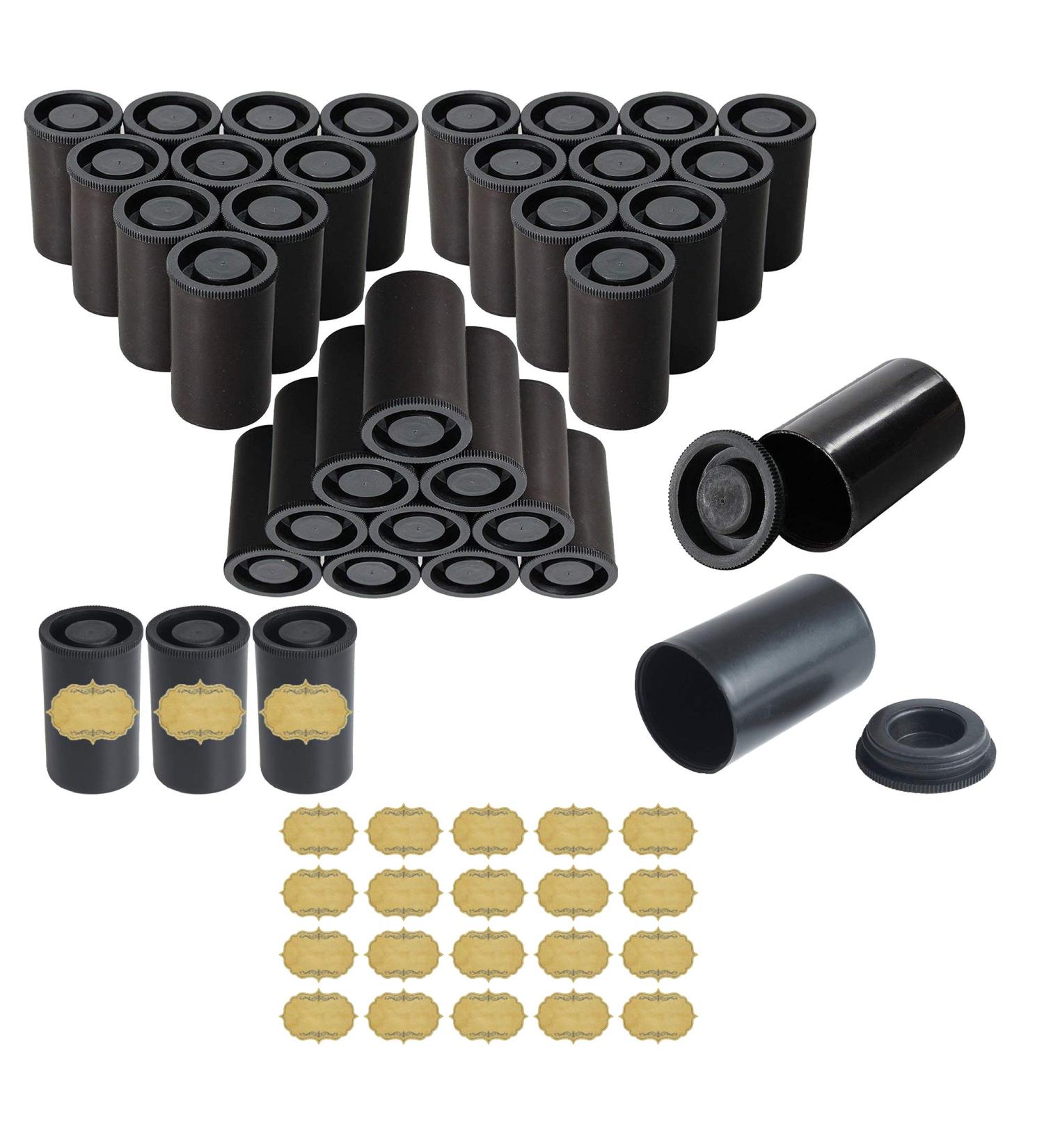 Black 45 Film Canister with Caps for 35mm Film - Convenient Storage Solution - Buy Online on GoSupps.com
