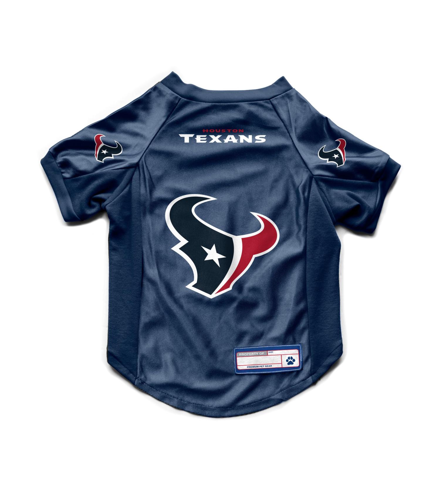 Shop LittleArth NFL Houston Texans Stretch Jersey - Team Color Size XL | Perfect for Fans - Buy Online on GoSupps.com