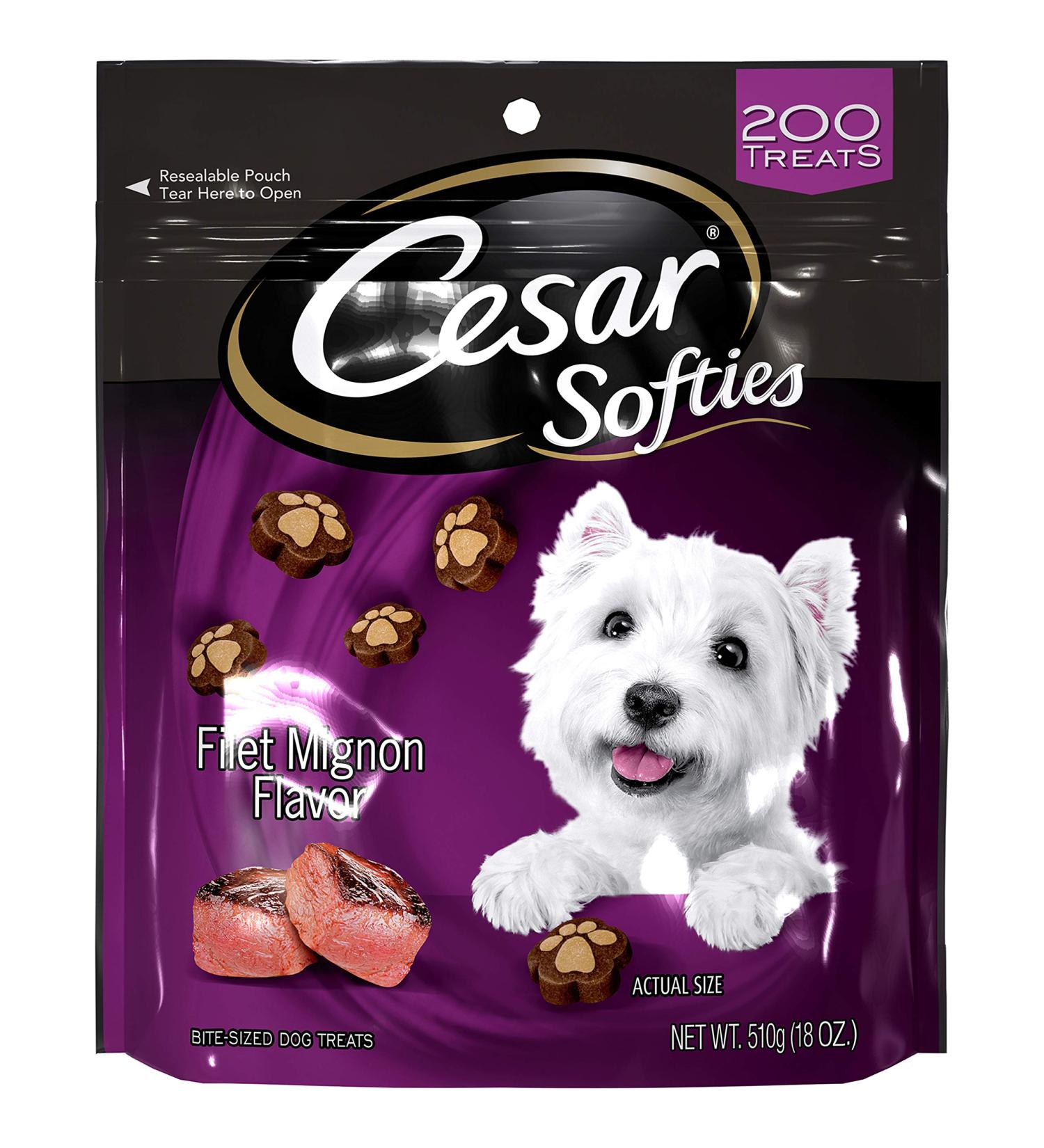 Cesar Softies Filet Mignon Dog Treats 1.13 lb - Delicious Soft Dog Treats - Buy Online on GoSupps.com