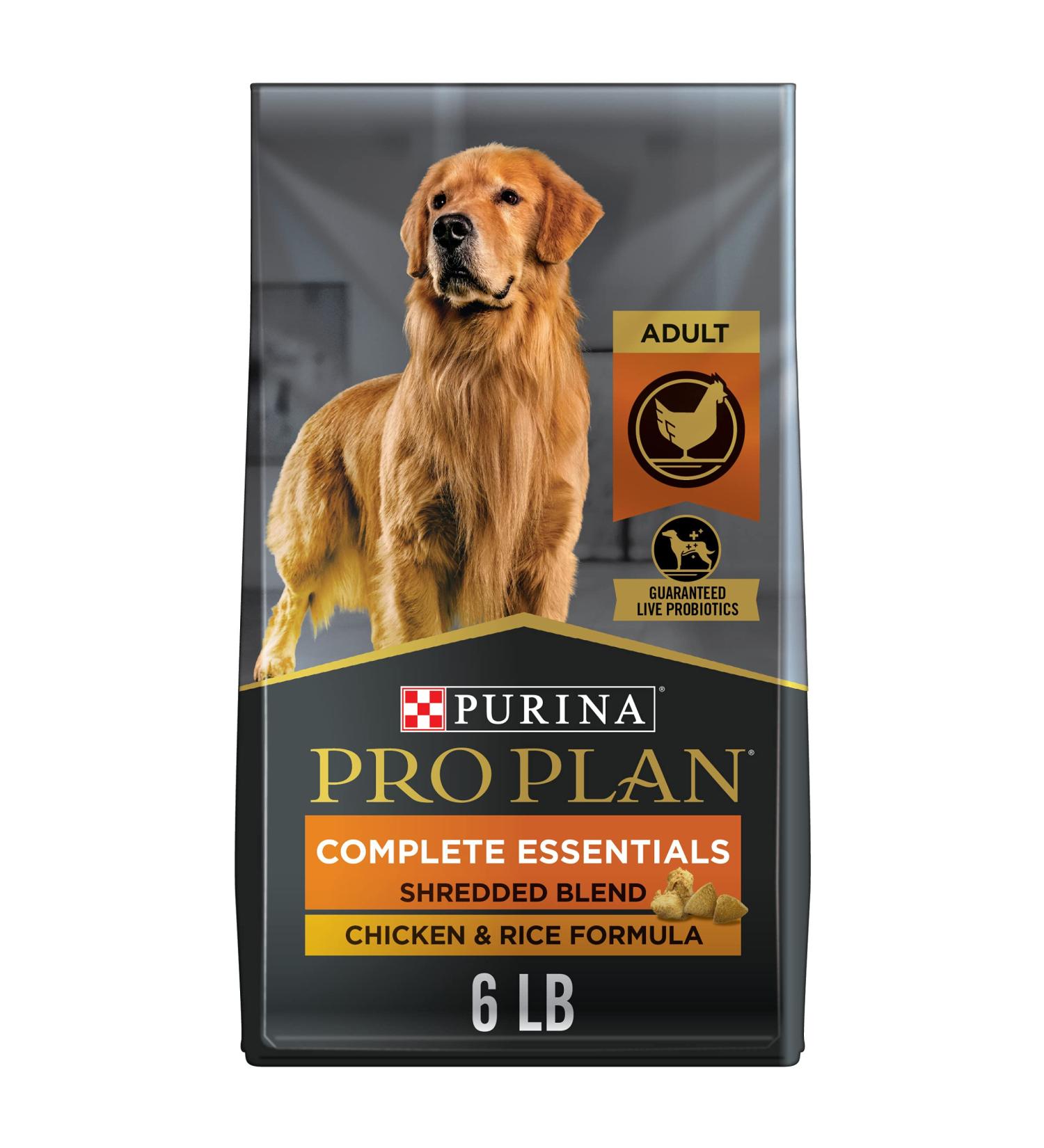 Purina Pro Plan High Protein Adult Dog Food with Probiotics - Chicken & Rice Blend - Buy Online on GoSupps.com