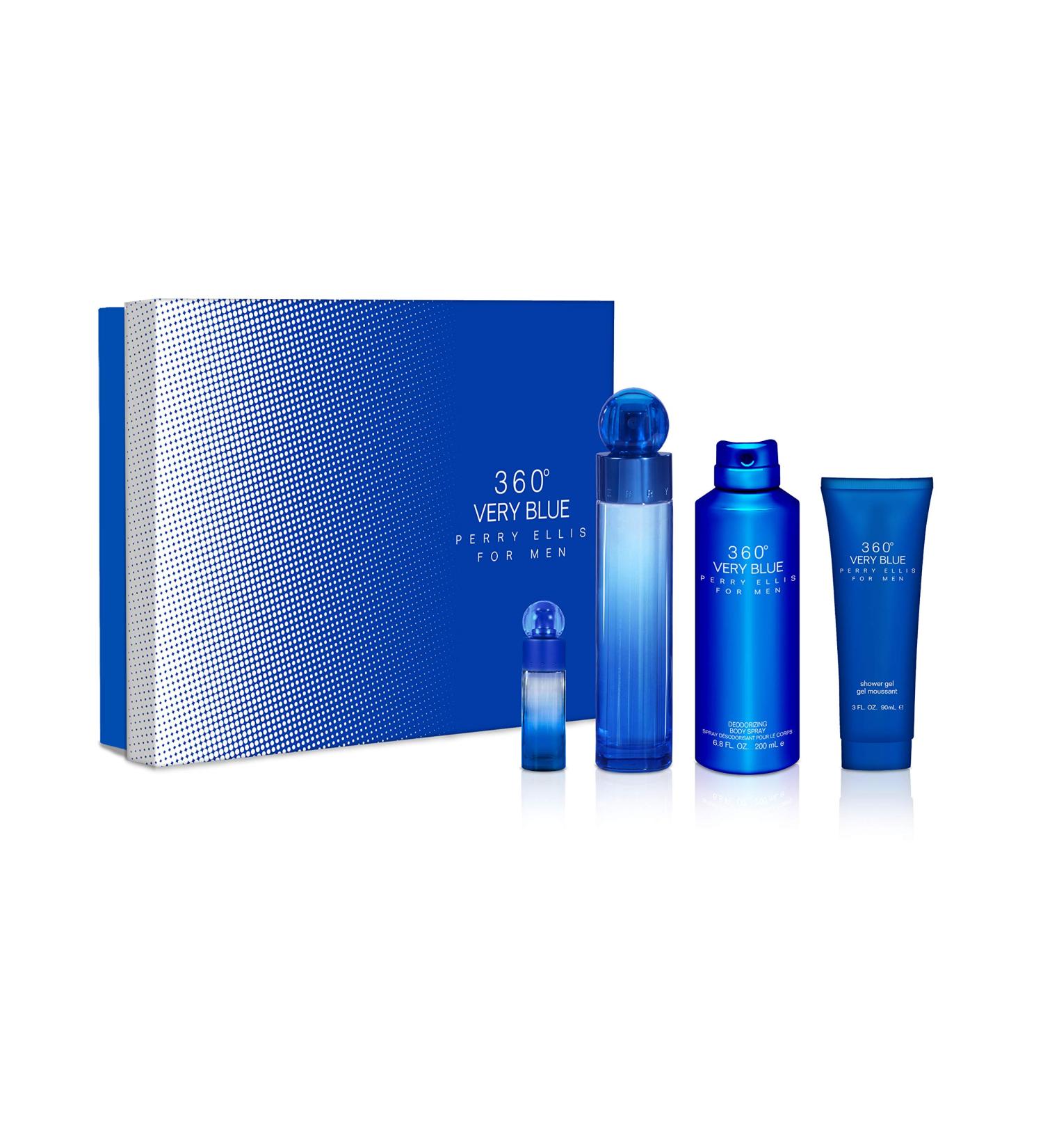Perry Ellis Fragrances Perry ellis 360 very blue - 4-piece gift set 3.4 Fl Oz - Buy Online on GoSupps.com